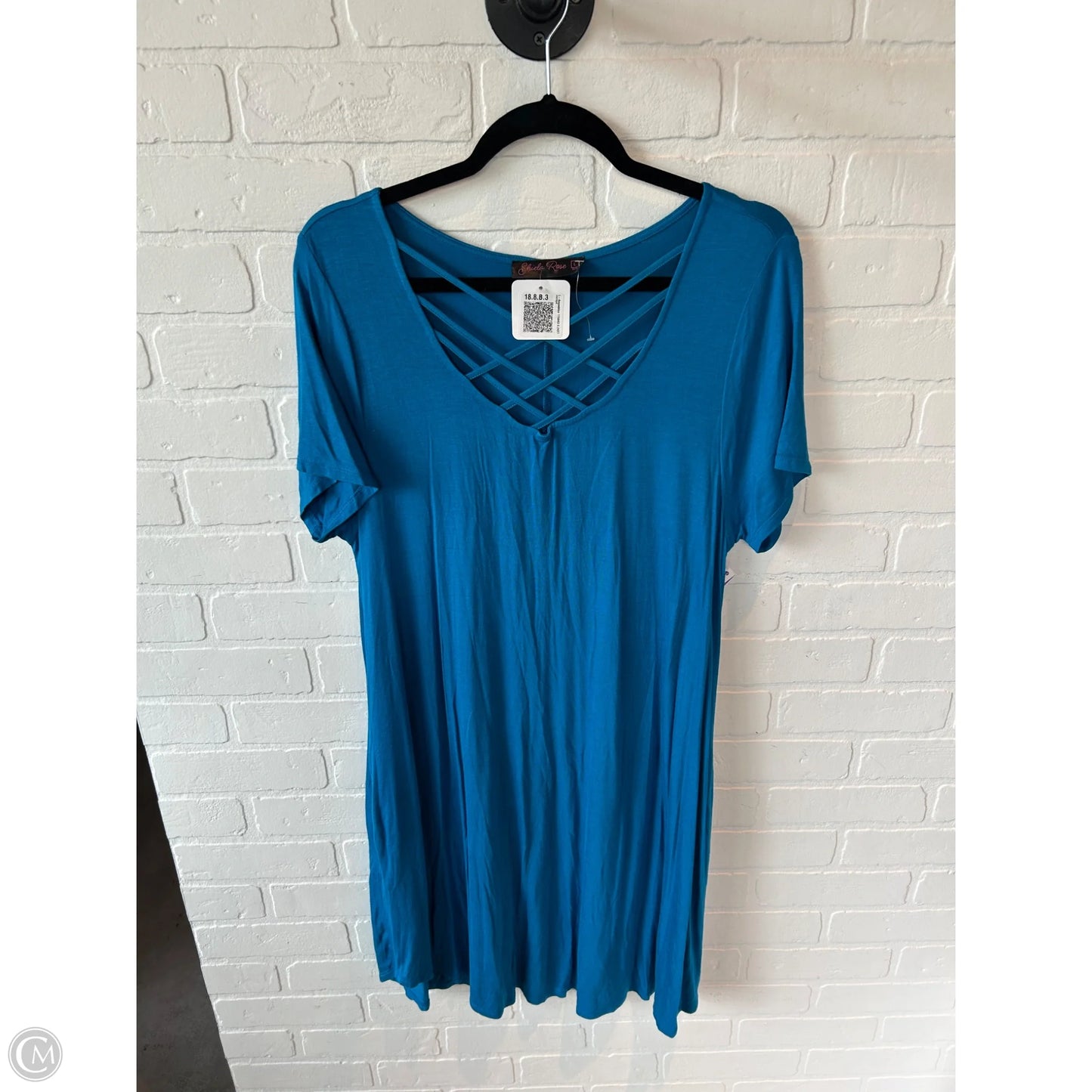 Dress Casual Short By Clothes Mentor In Blue, Size: L