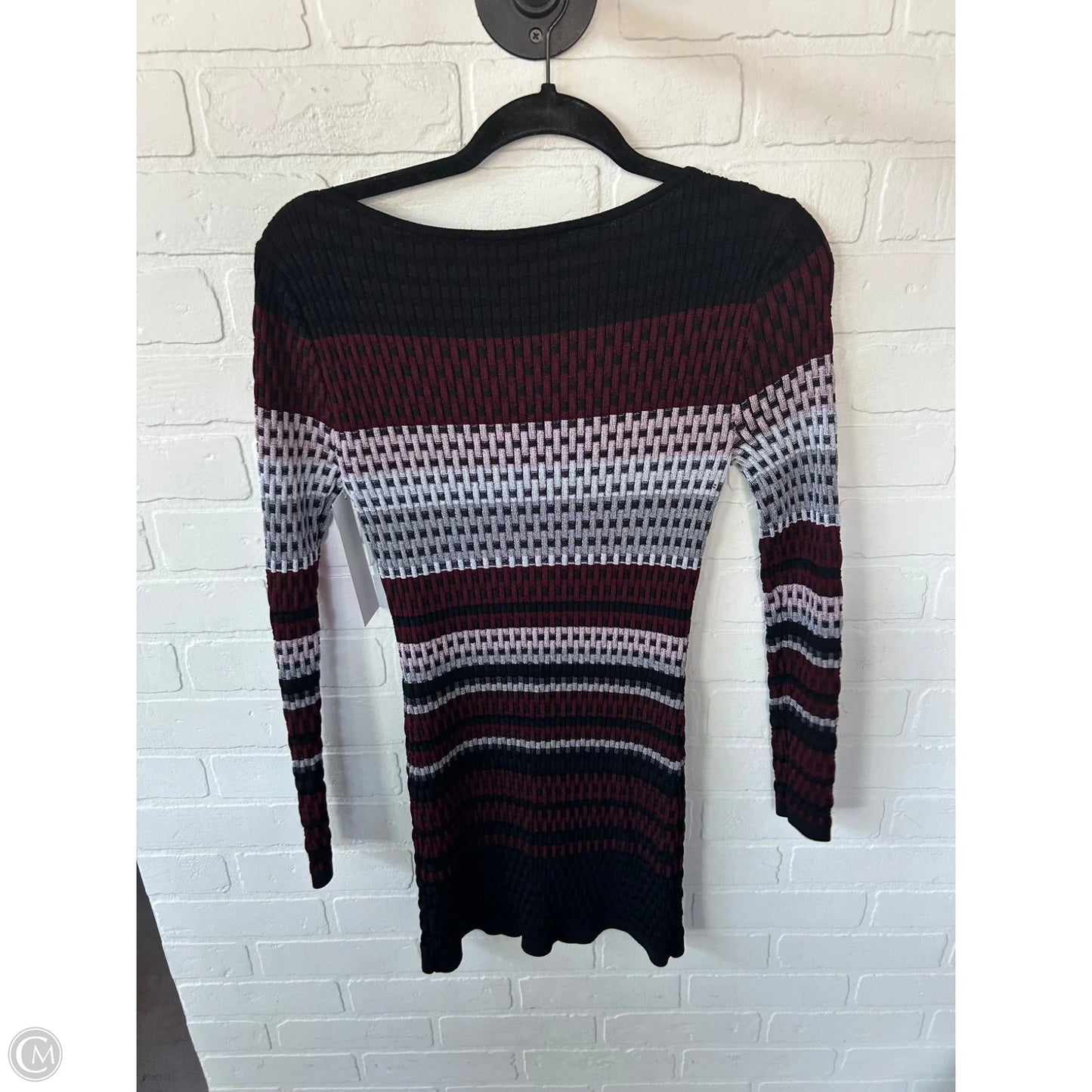 Tunic Long Sleeve By White House Black Market In Black & Red, Size: S