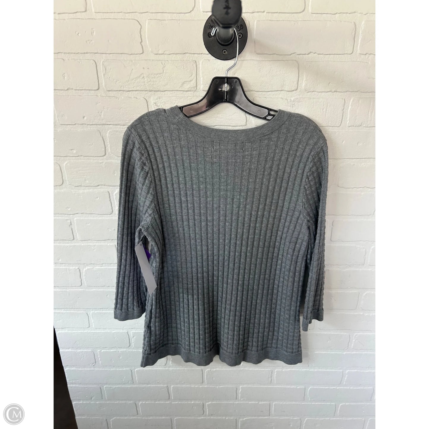 Sweater By Lands End In Grey, Size: L