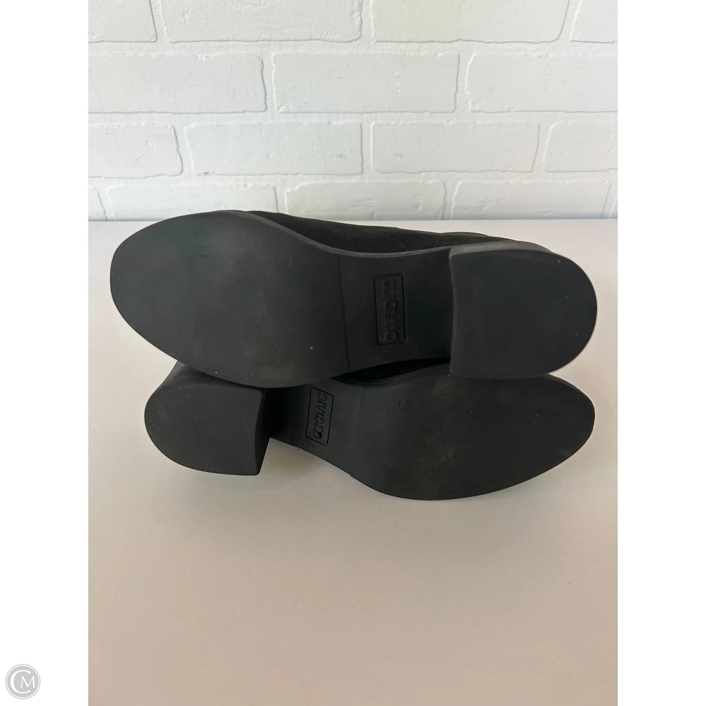 Boots Ankle Heels By Divided In Black, Size: 9.5