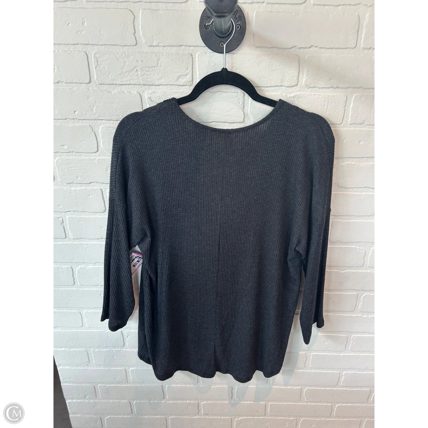 Top 3/4 Sleeve By Clothes Mentor In Grey, Size: Xl