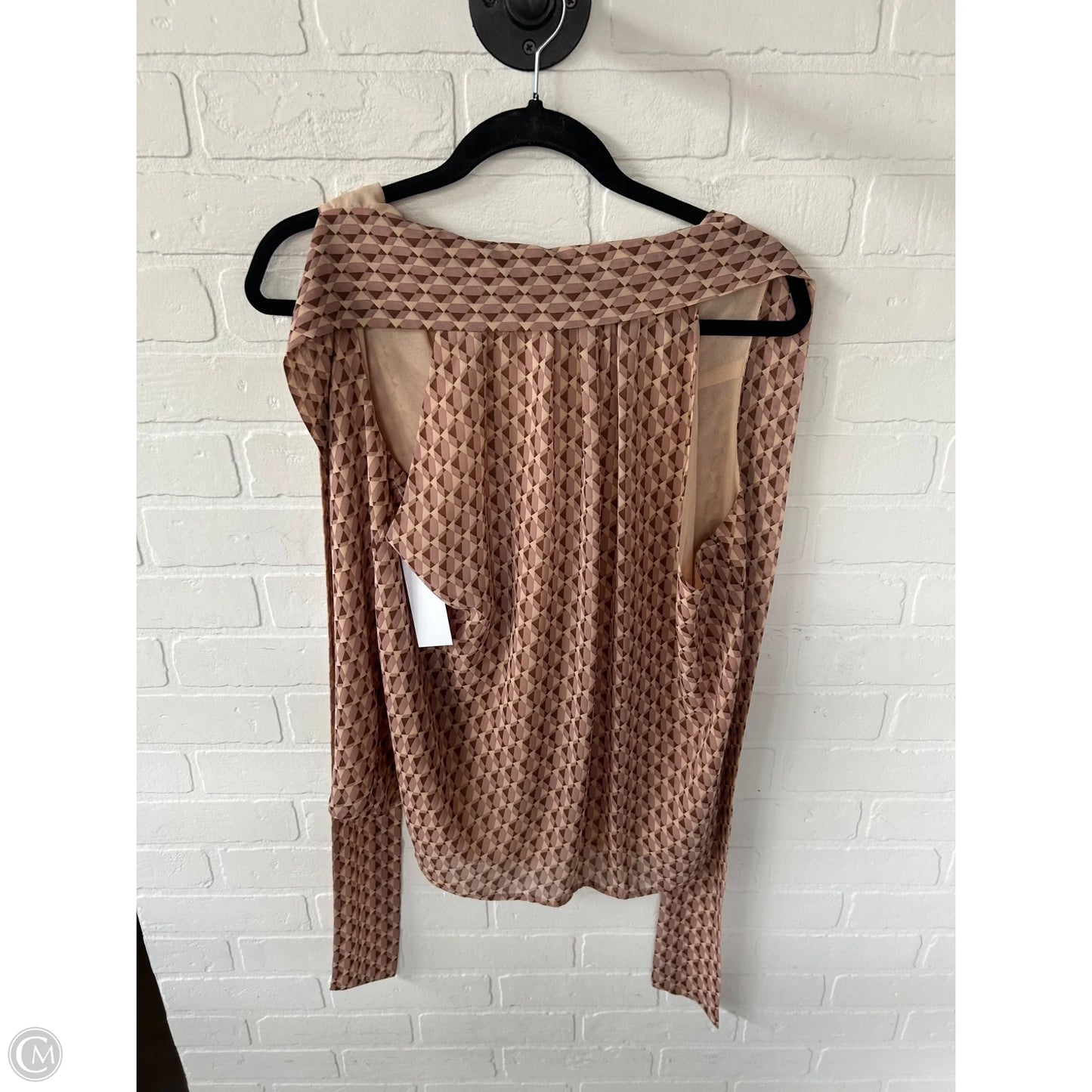 Top Sleeveless By Wayf In Brown & Tan, Size: L