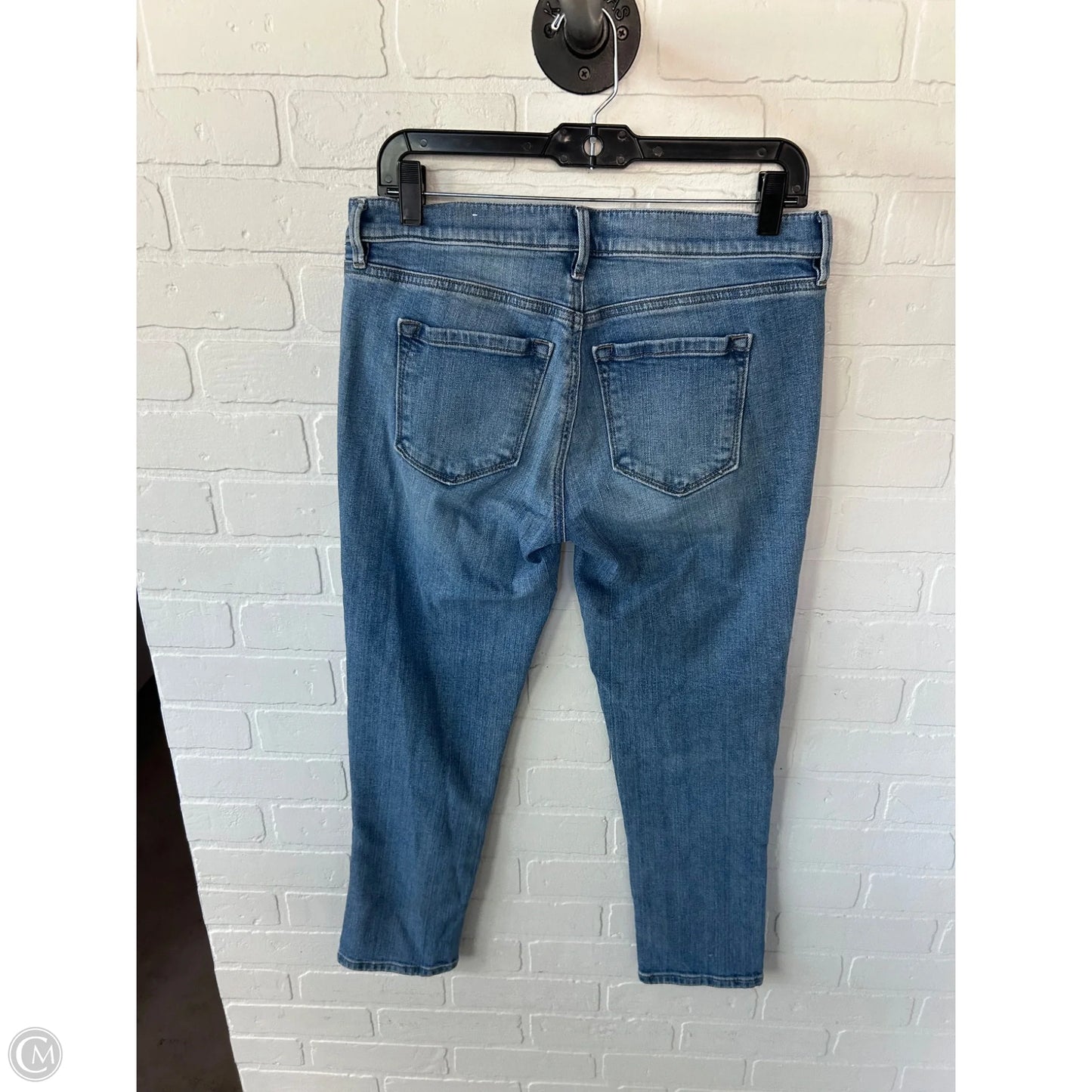 Jeans Cropped By Loft In Blue Denim, Size: 4