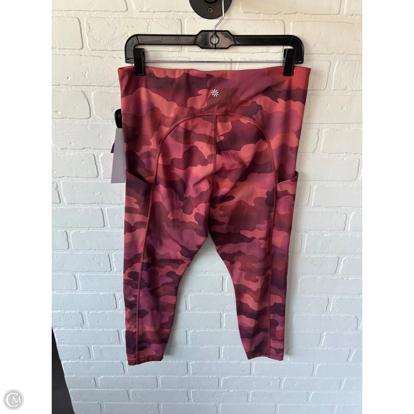 Athletic Leggings By Athleta In Orange & Purple, Size: 12