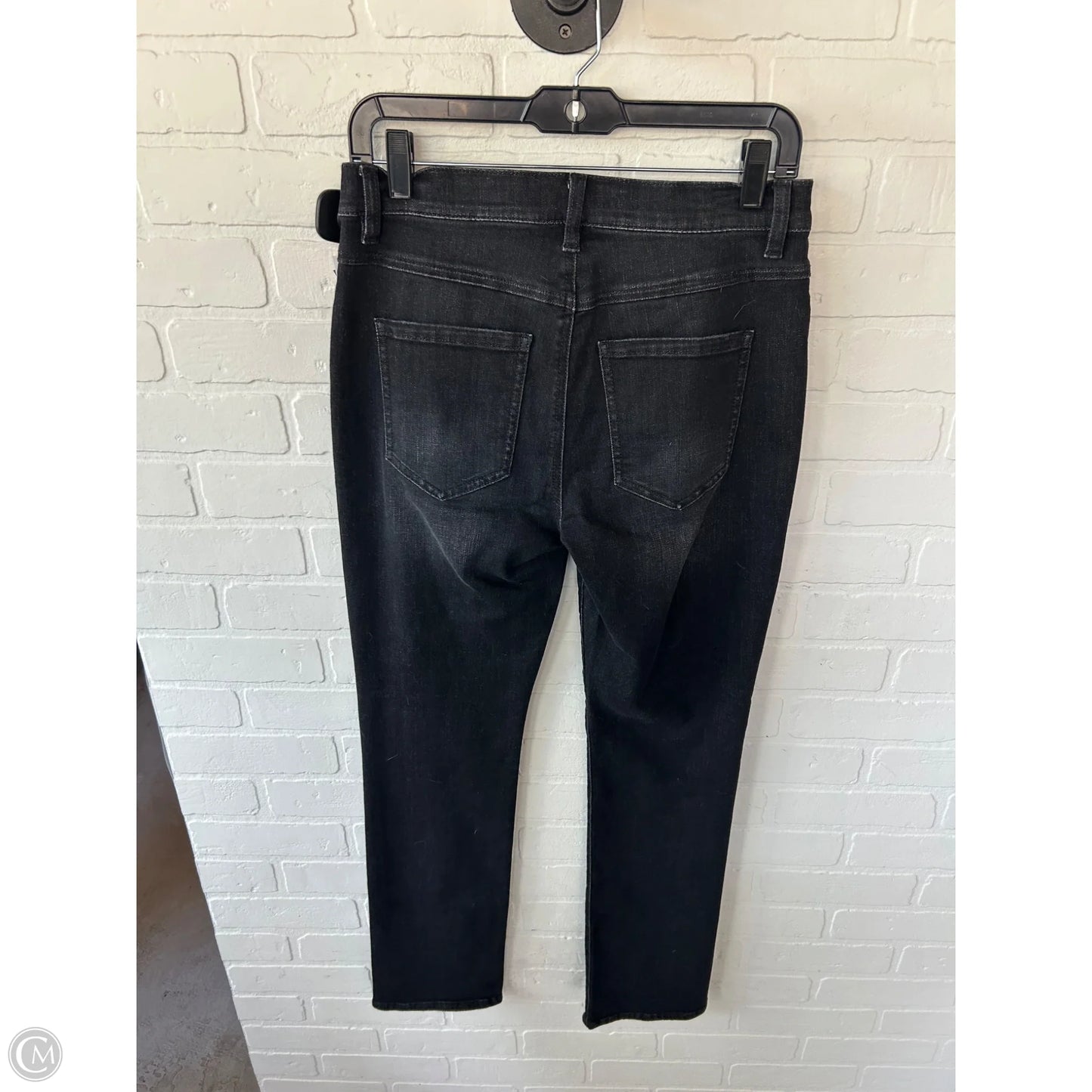 Jeans Straight By Cabi In Black Denim, Size: 4