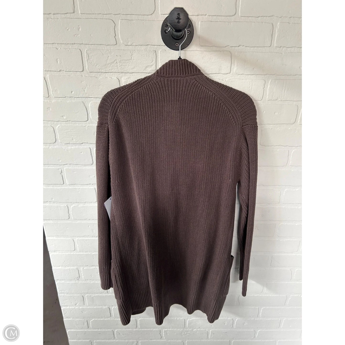 Sweater Cardigan By Clothes Mentor In Brown, Size: S