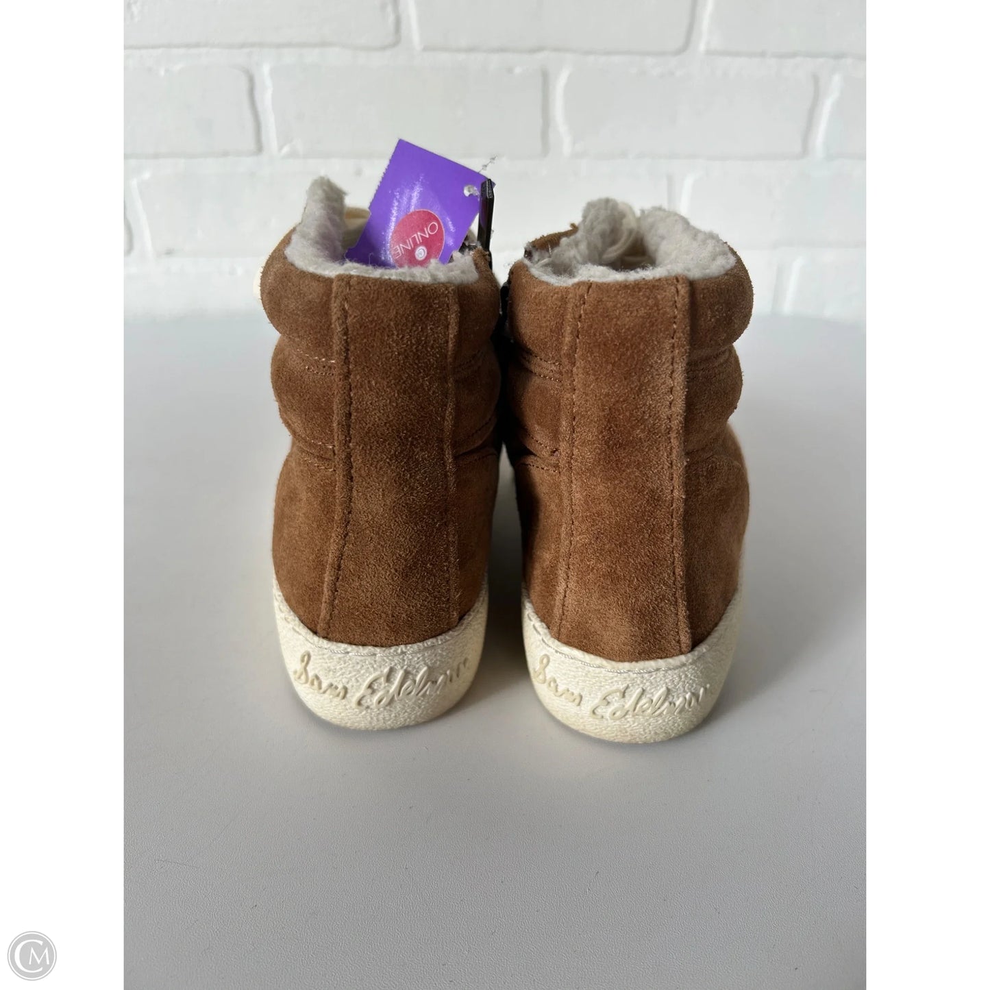 Shoes Sneakers By Sam Edelman In Tan & White, Size: 7
