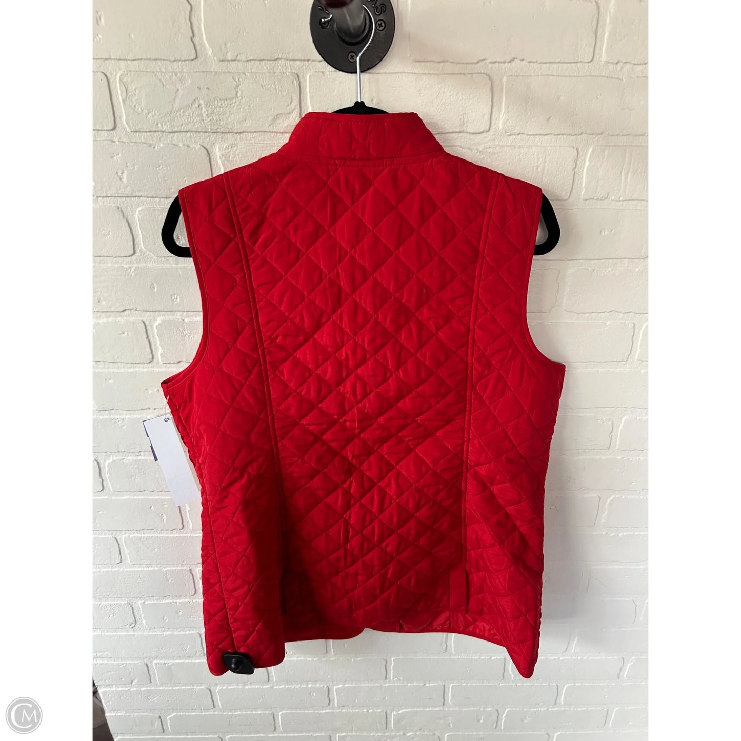 Vest Puffer & Quilted By J. Jill In Red, Size: L