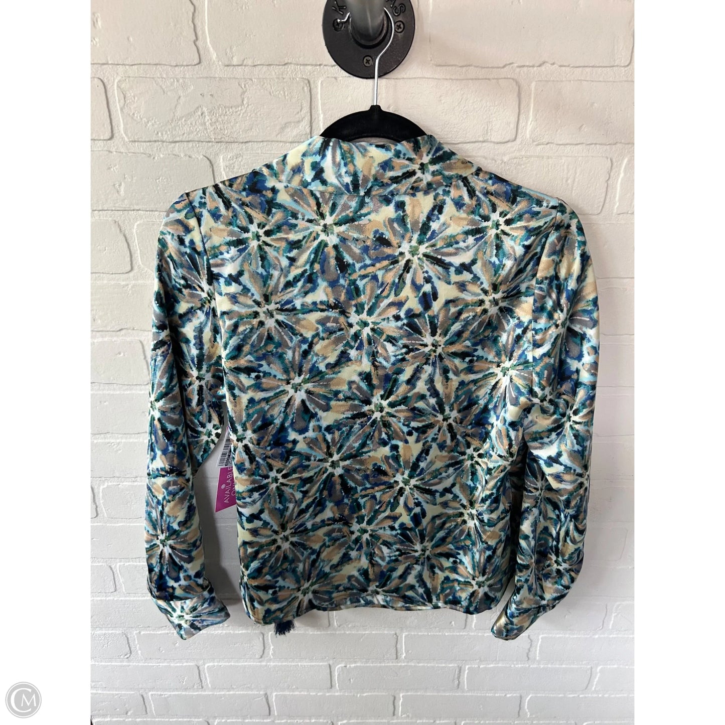 Top Long Sleeve By Bailey 44 In Blue & Green, Size: S