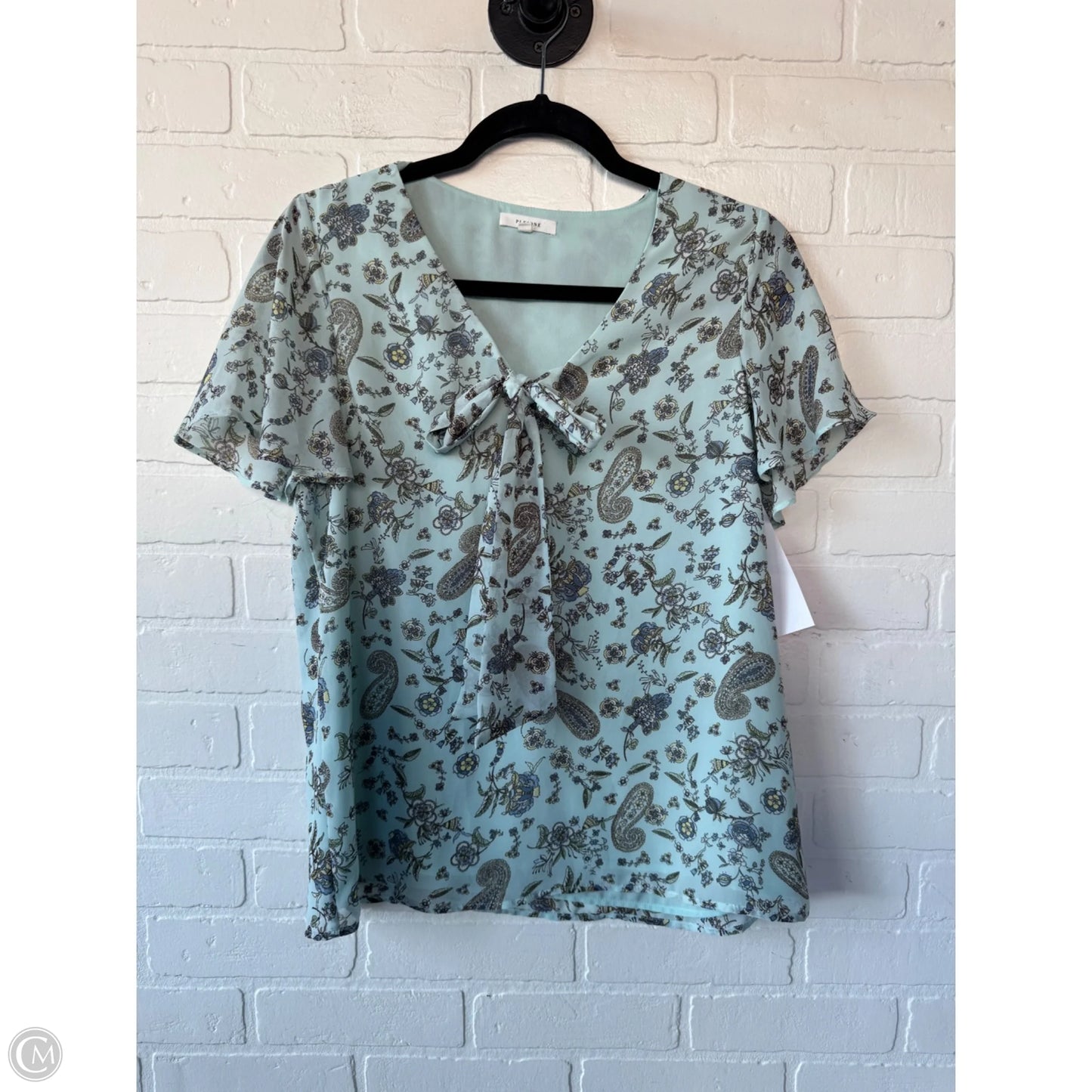 Top Short Sleeve By Pleione In Blue, Size: Xs