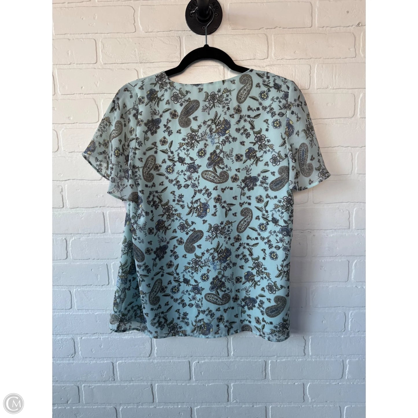 Top Short Sleeve By Pleione In Blue, Size: Xs