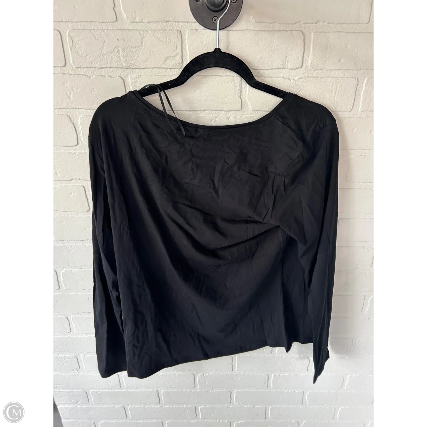 Top Long Sleeve Basic By H&m In Black, Size: Xl