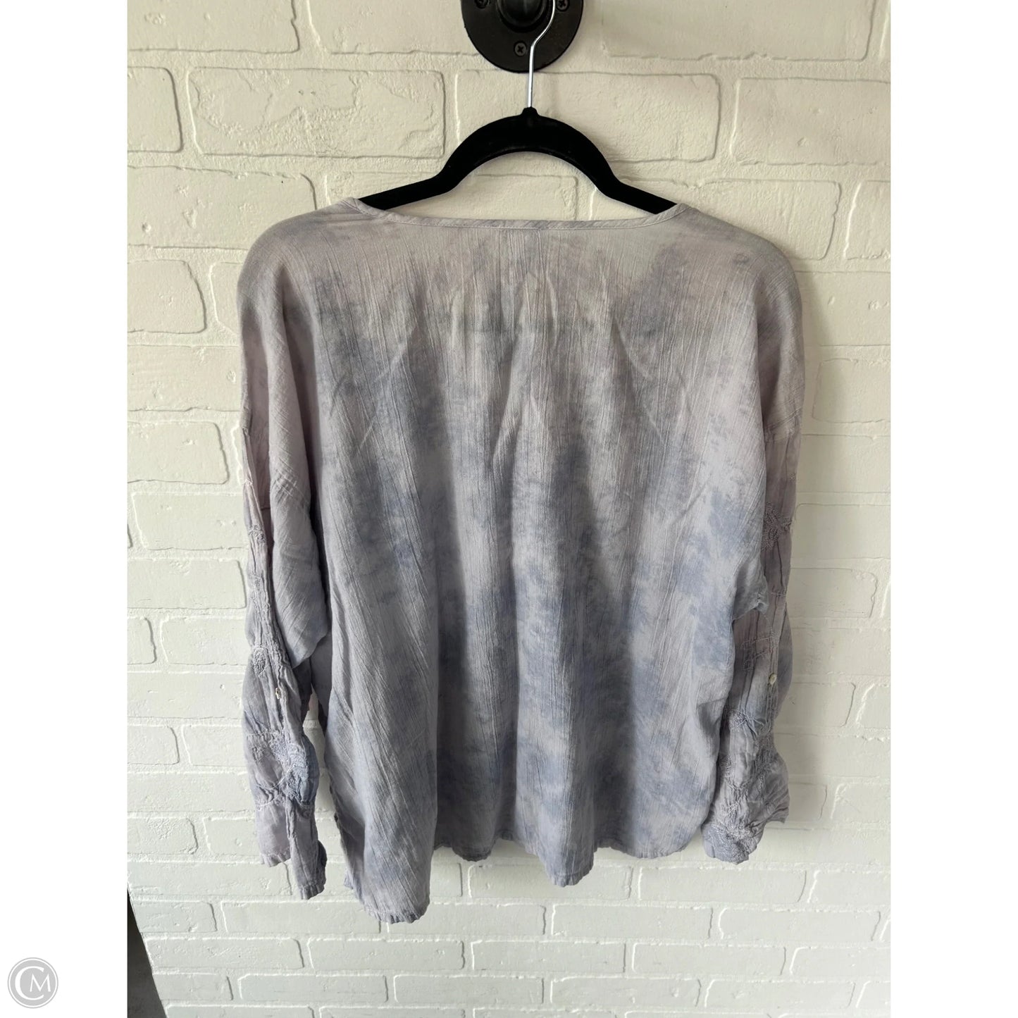Top Long Sleeve By Pure Jill In Blue, Size: L
