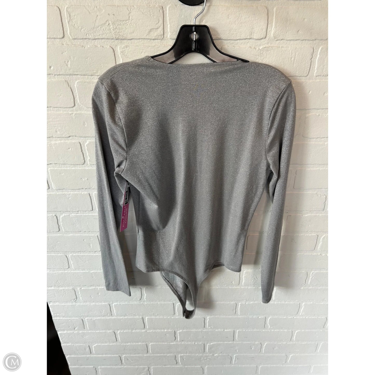 Bodysuit By Abercrombie And Fitch In Silver, Size: L