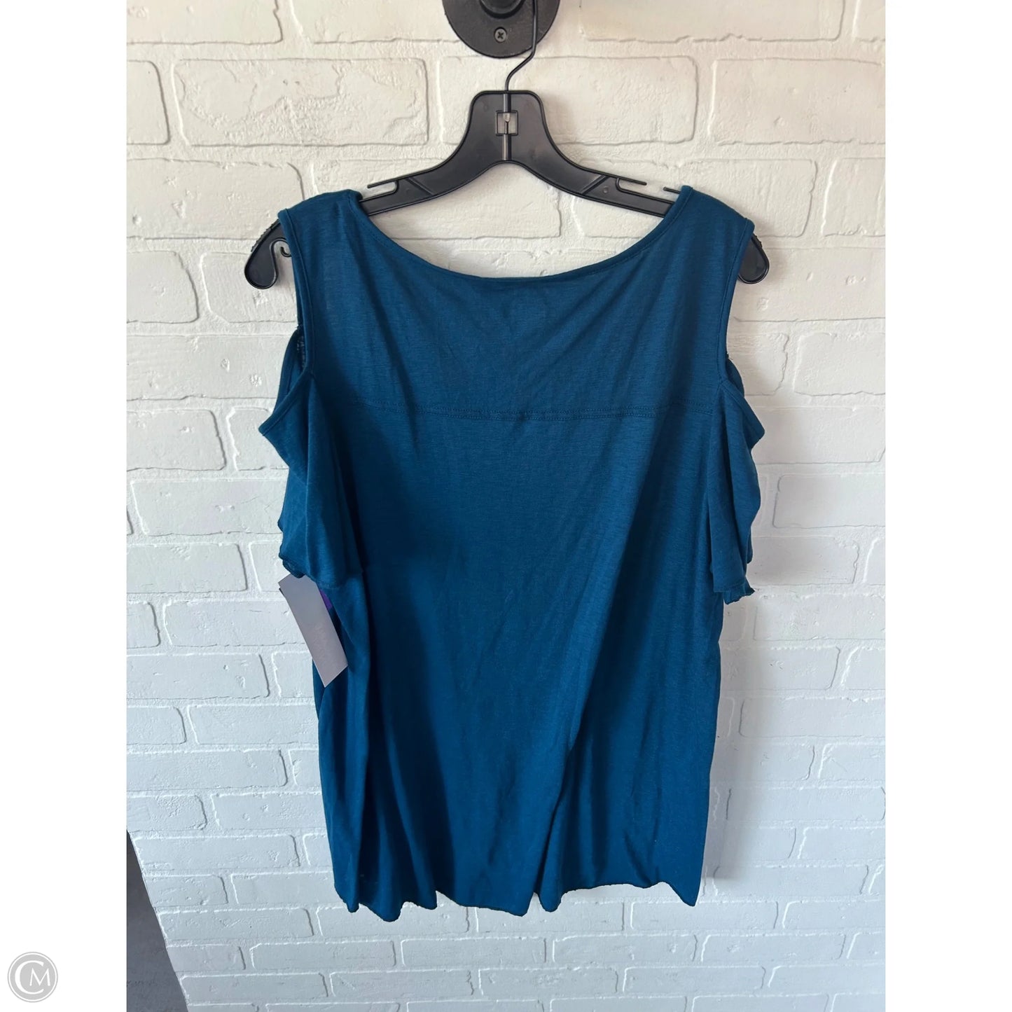 Top Short Sleeve By Lane Bryant In Blue, Size: L