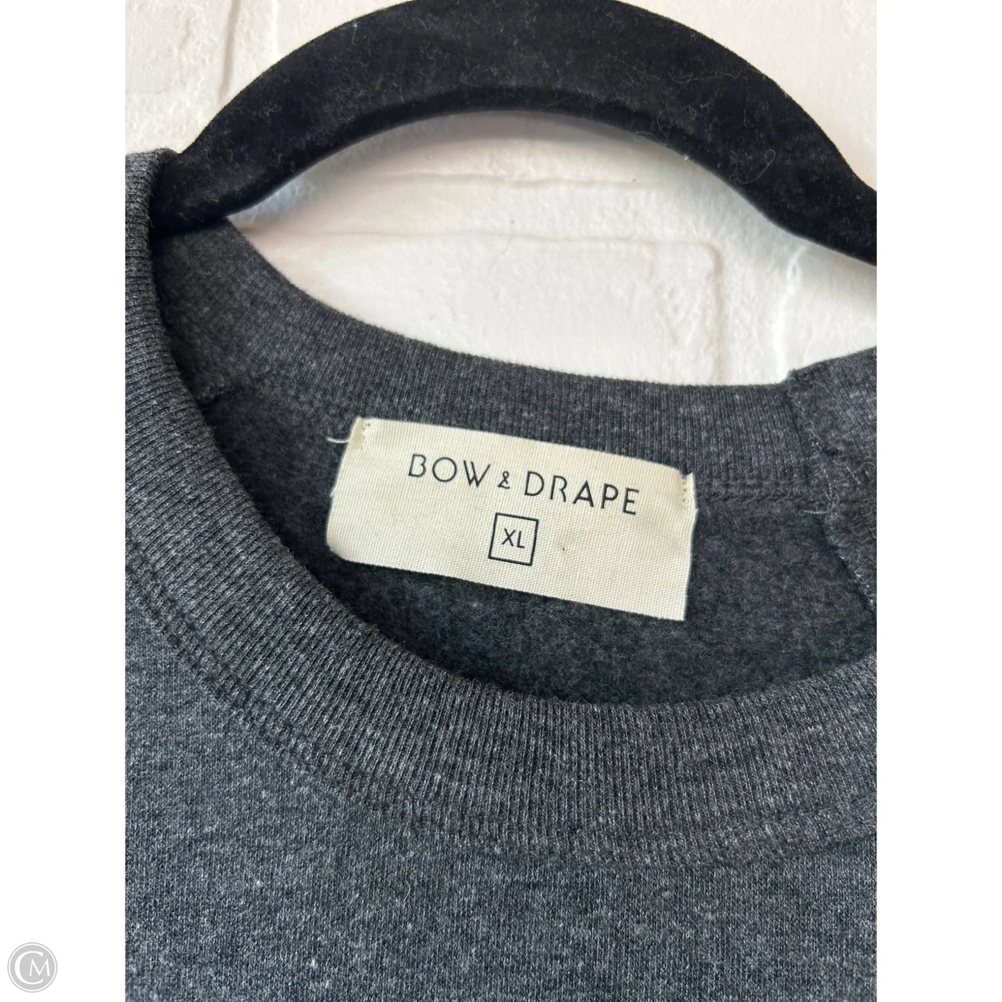 Sweatshirt Crewneck By Clothes Mentor In Grey, Size: Xl