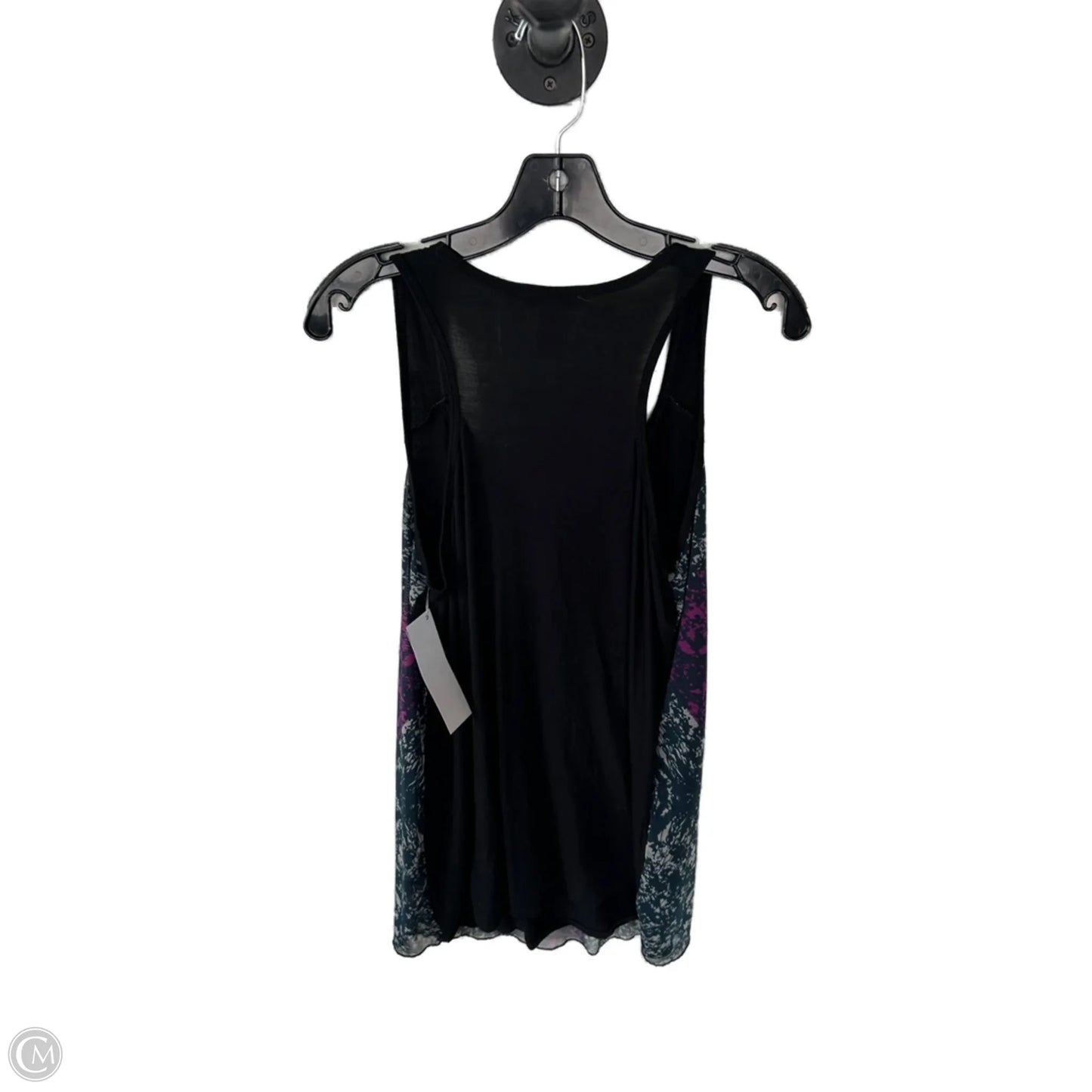 Top Sleeveless By Cabi In Black & Purple, Size: L