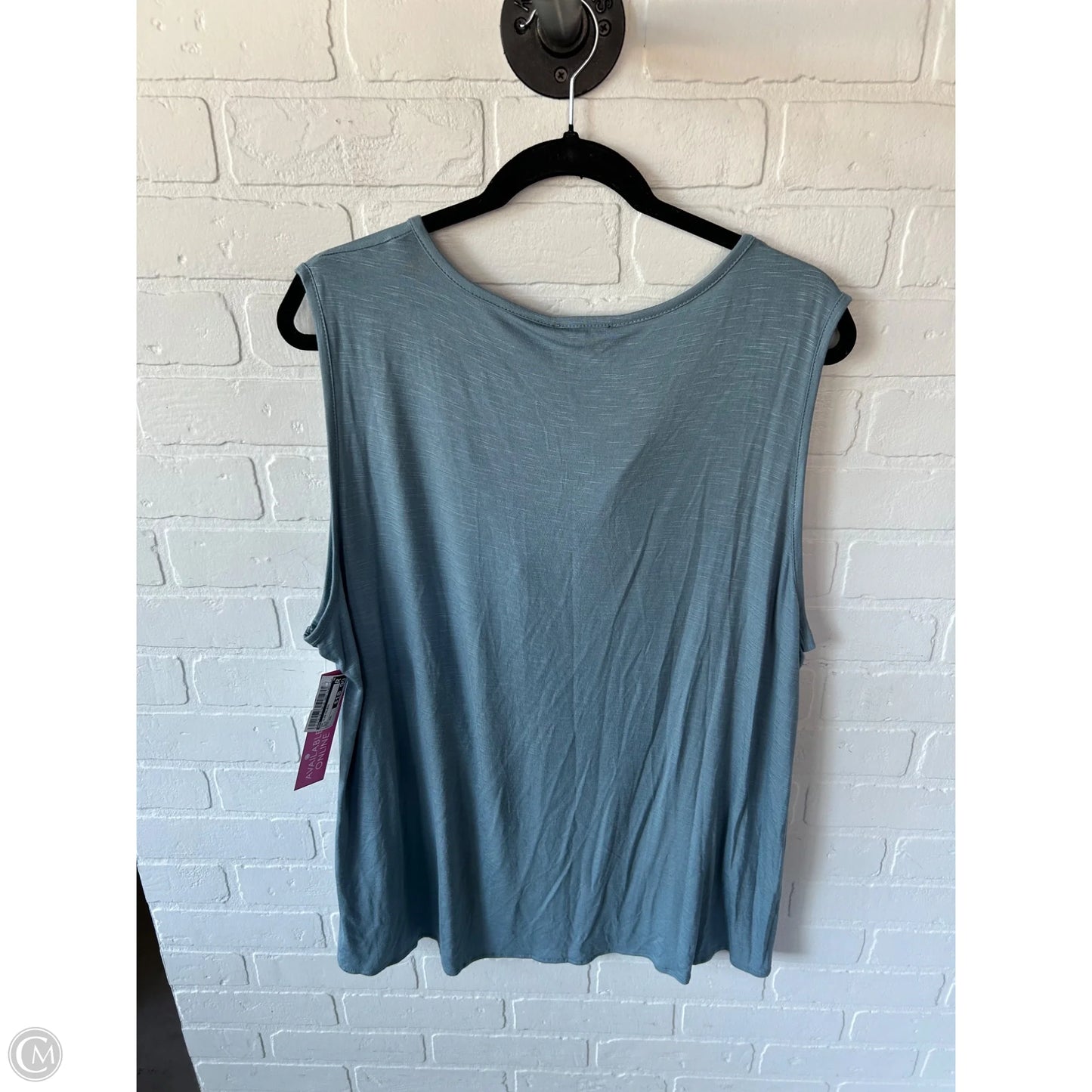 Top Sleeveless By Rxb In Blue, Size: Xxl