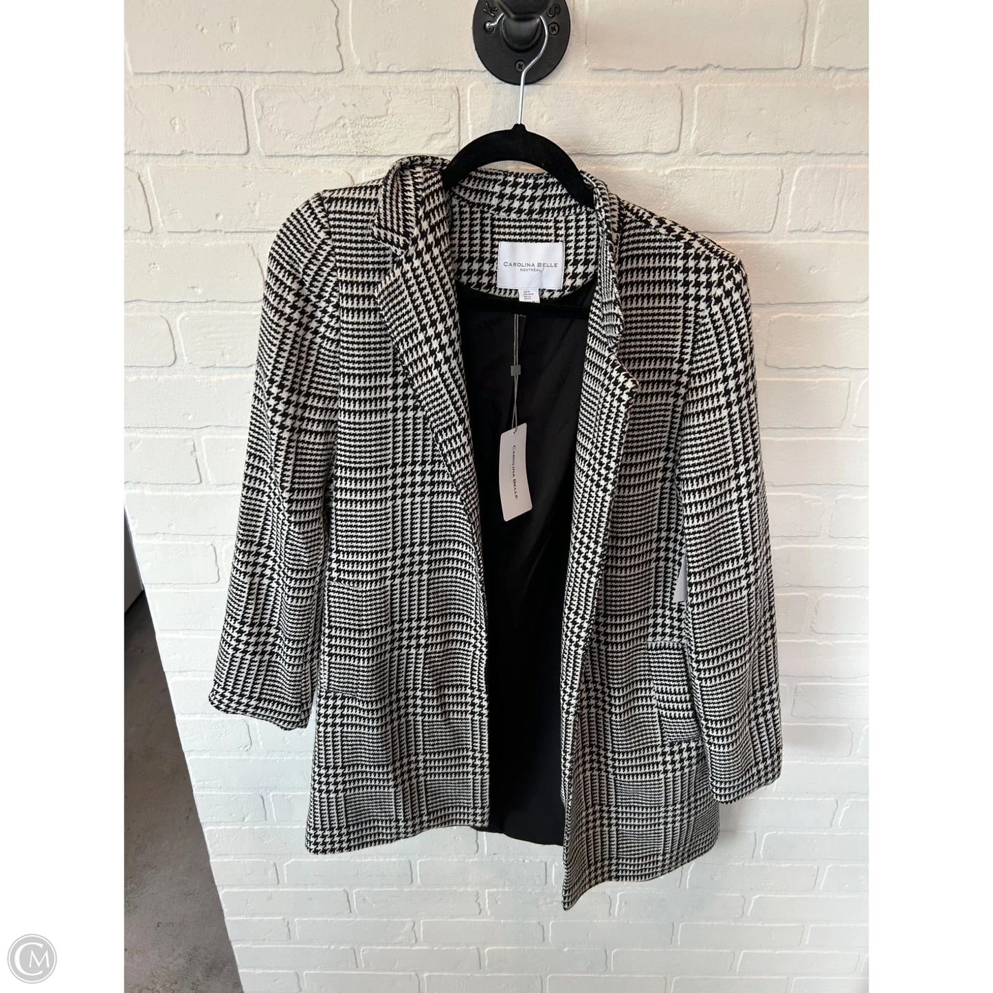 Blazer By Carolina Belle In Black & White, Size: M