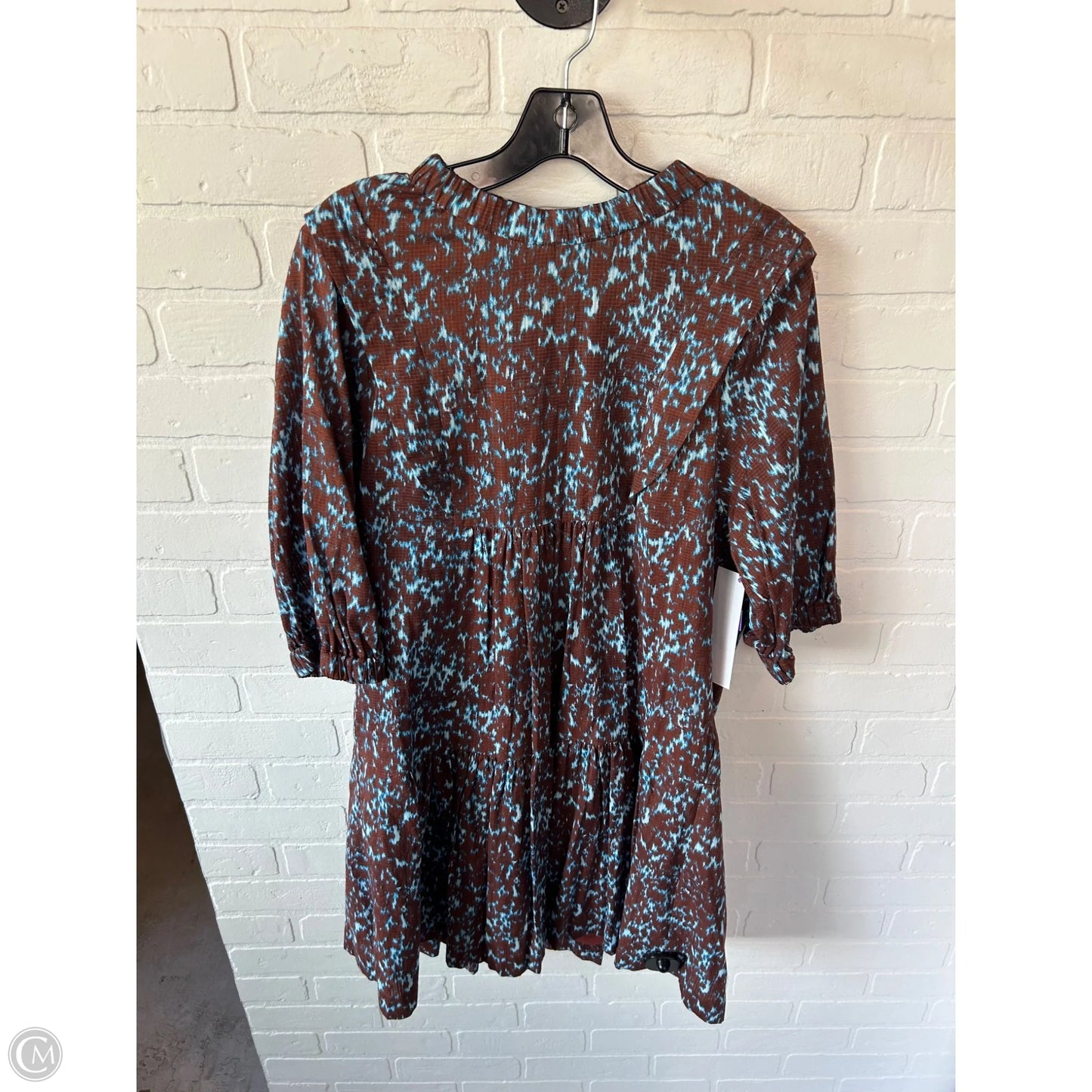 Dress Casual Short By Cma In Blue & Brown, Size: M
