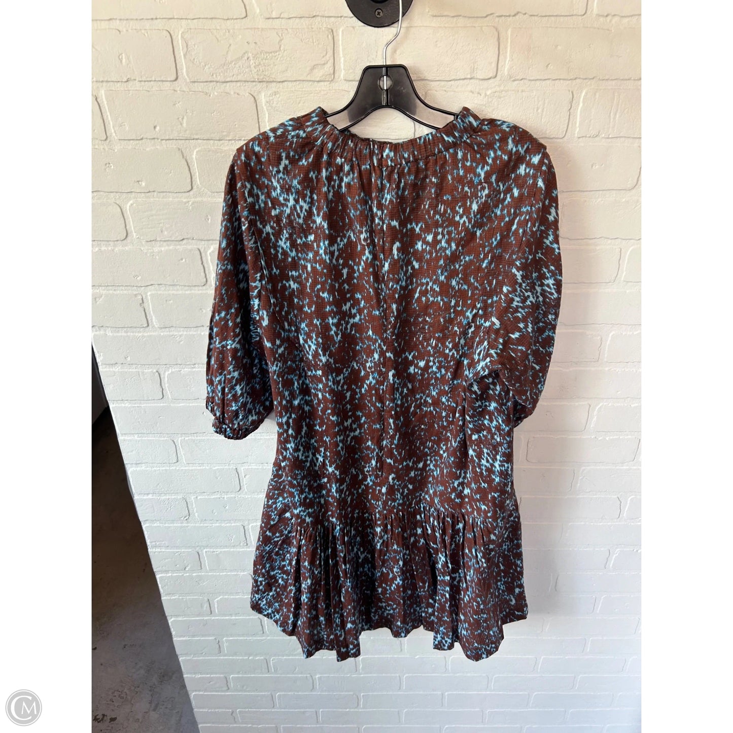Dress Casual Short By Cma In Blue & Brown, Size: M