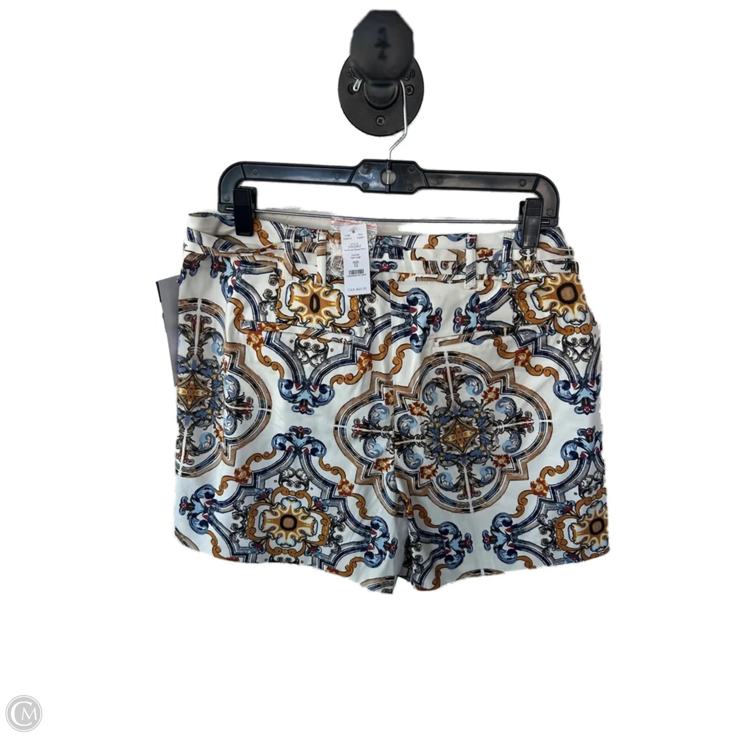 Shorts By White House Black Market In Blue & Cream, Size: 12