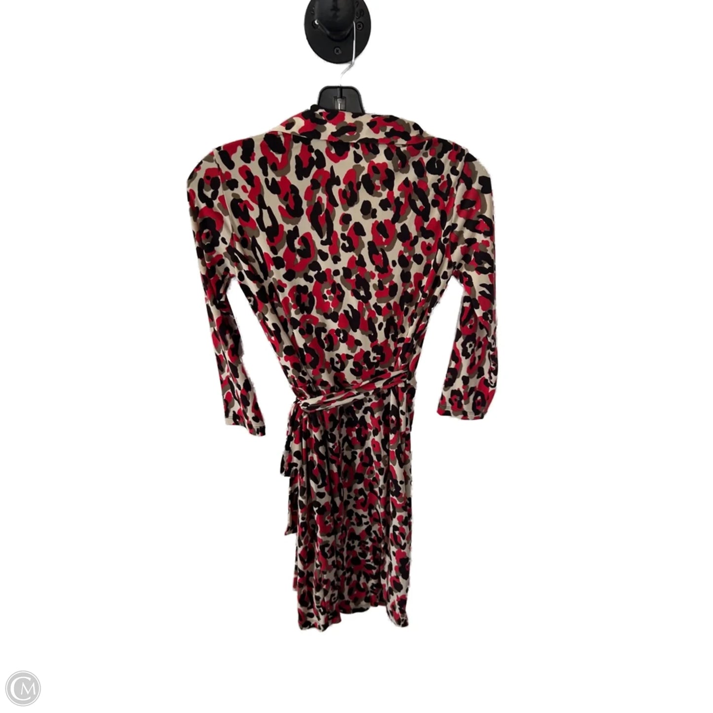 Dress Work By Boston Proper In Brown & Red, Size: S