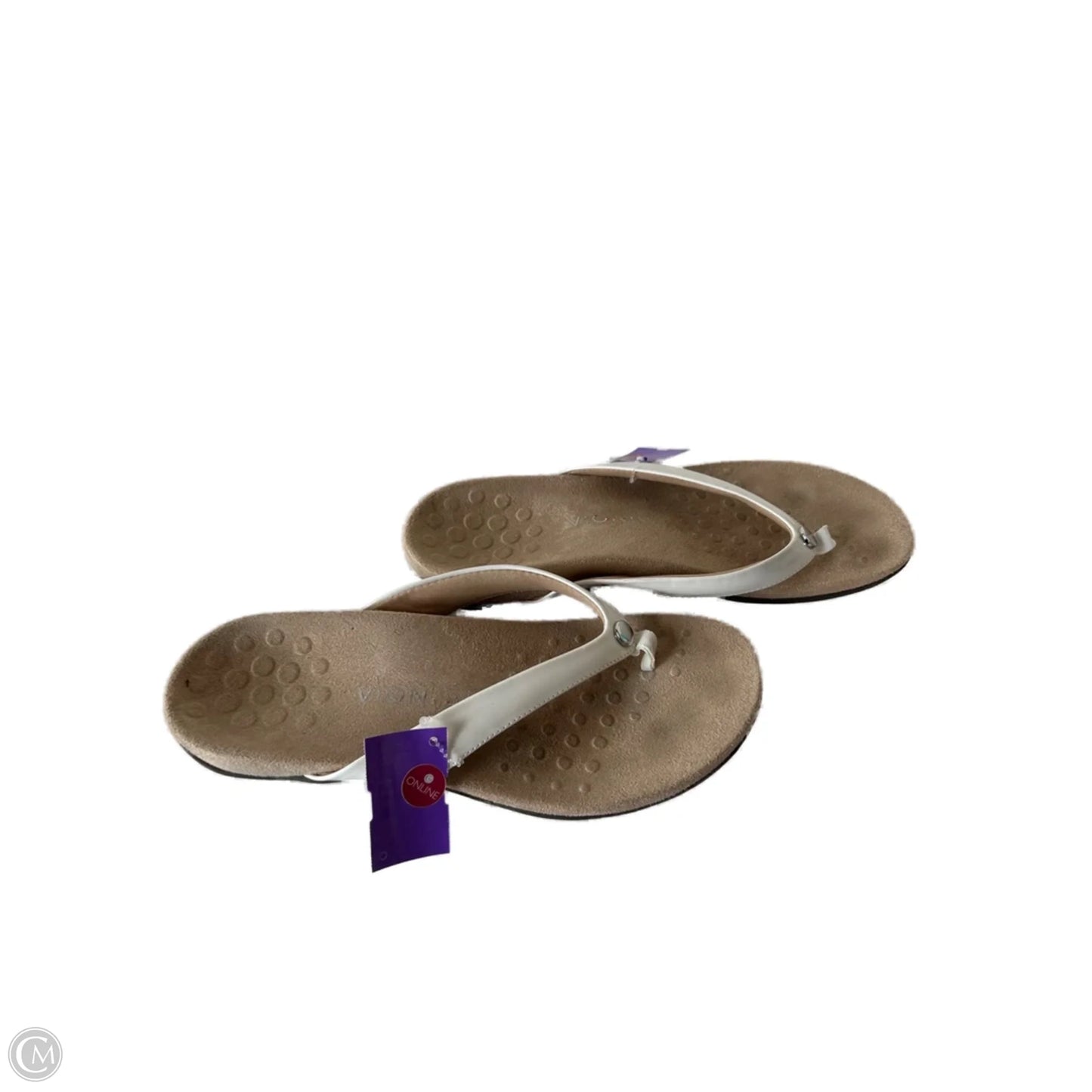Sandals Flip Flops By Vionic In White, Size: 10
