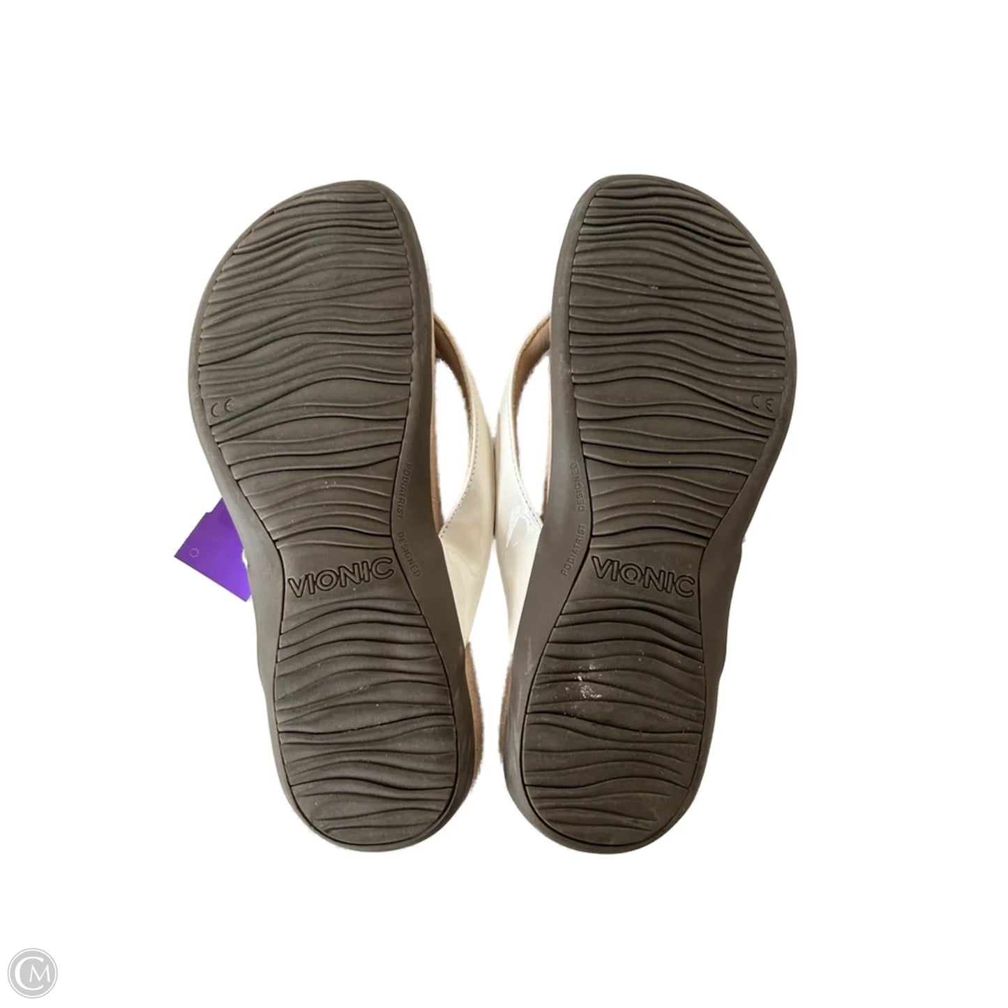 Sandals Flip Flops By Vionic In White, Size: 10