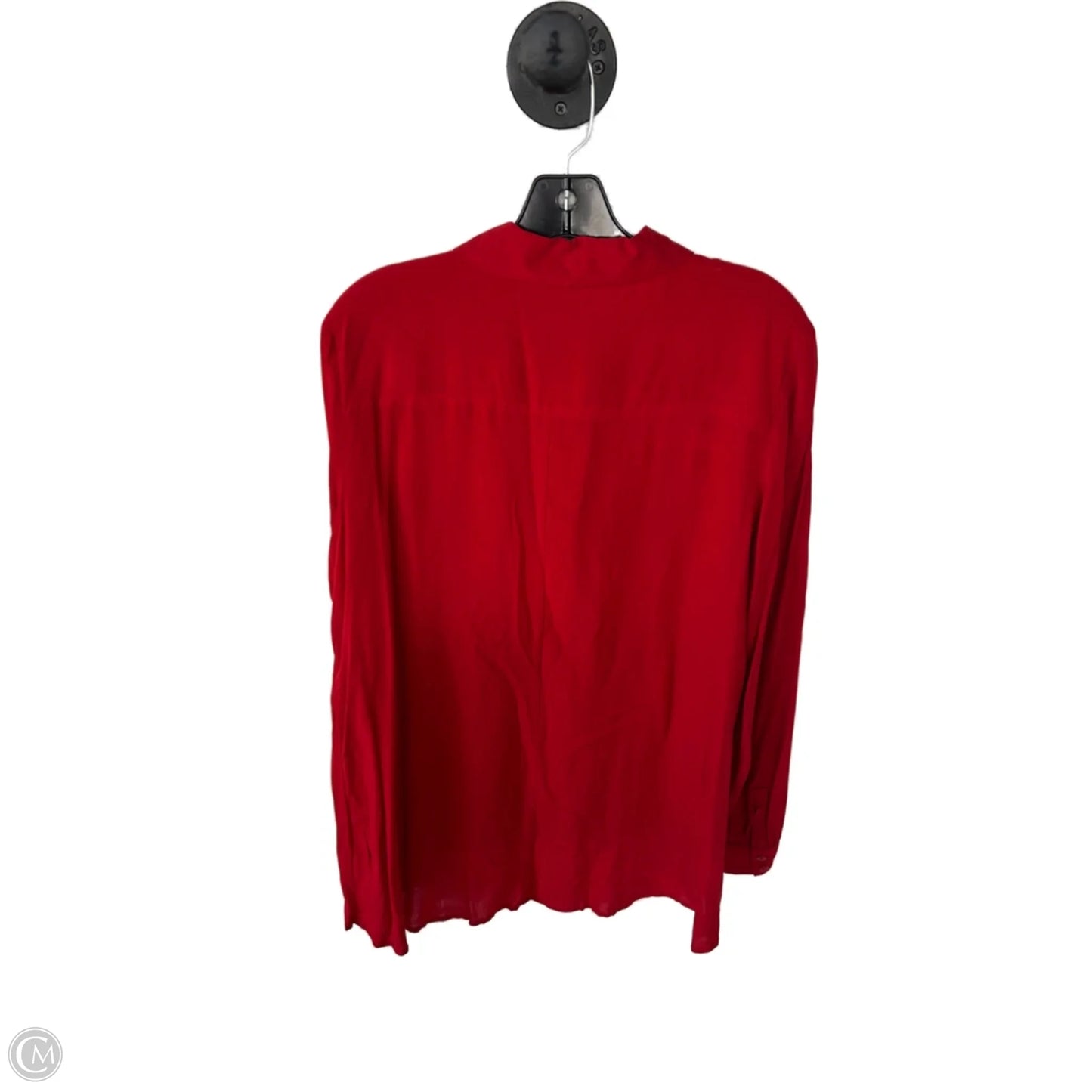 Top Long Sleeve By Ana In Red, Size: Xl