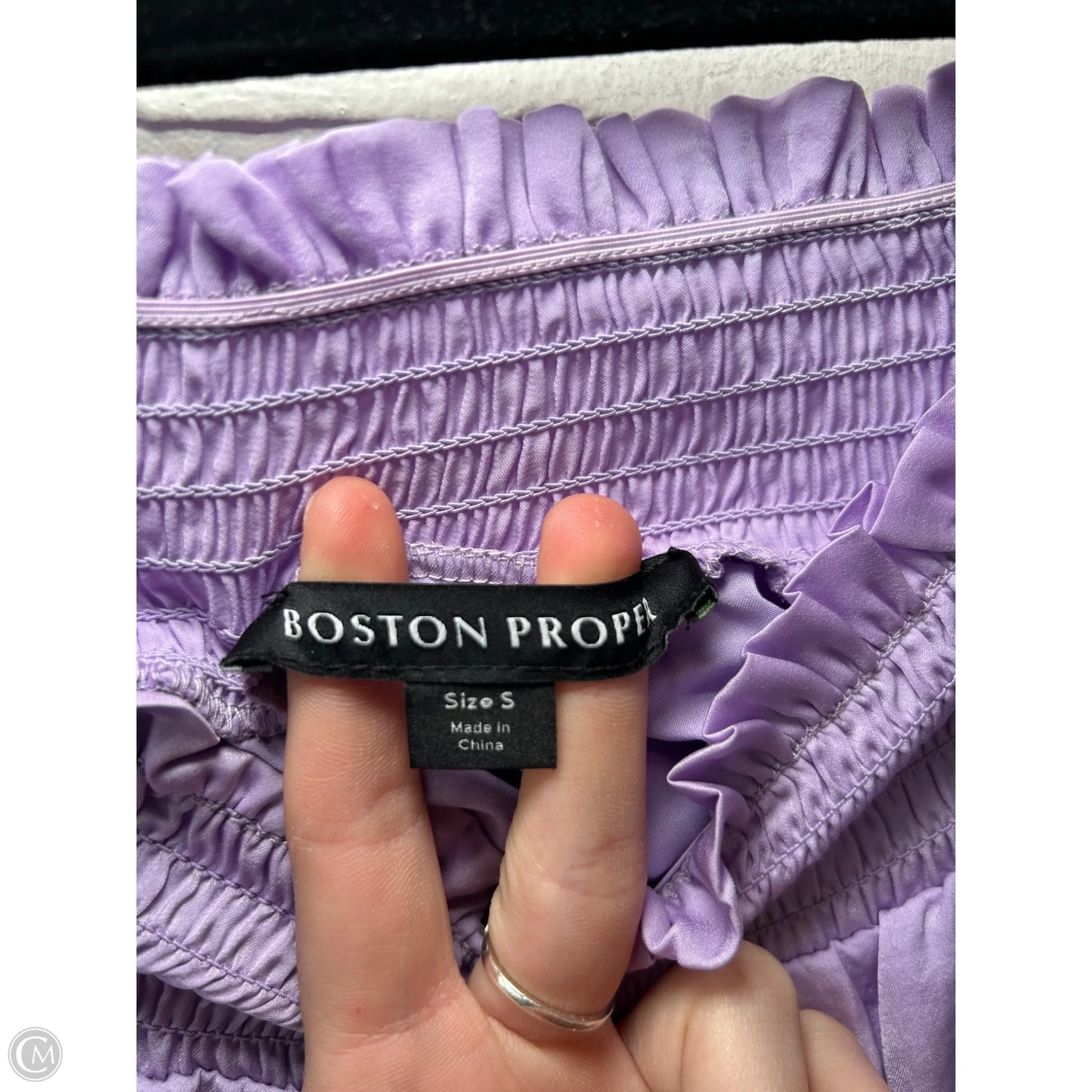 Dress Casual Short By Boston Proper In Purple, Size: S