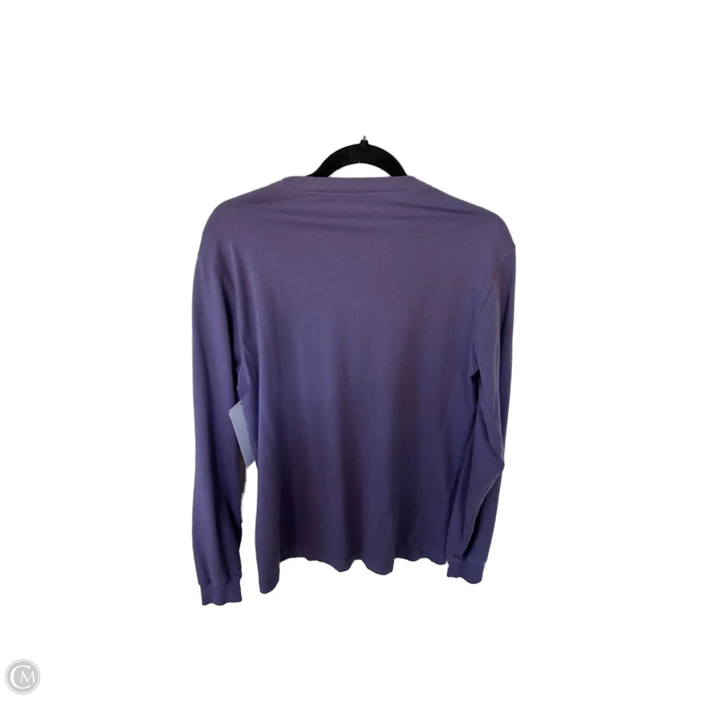 Top Long Sleeve Basic By Lands End In Purple, Size: S