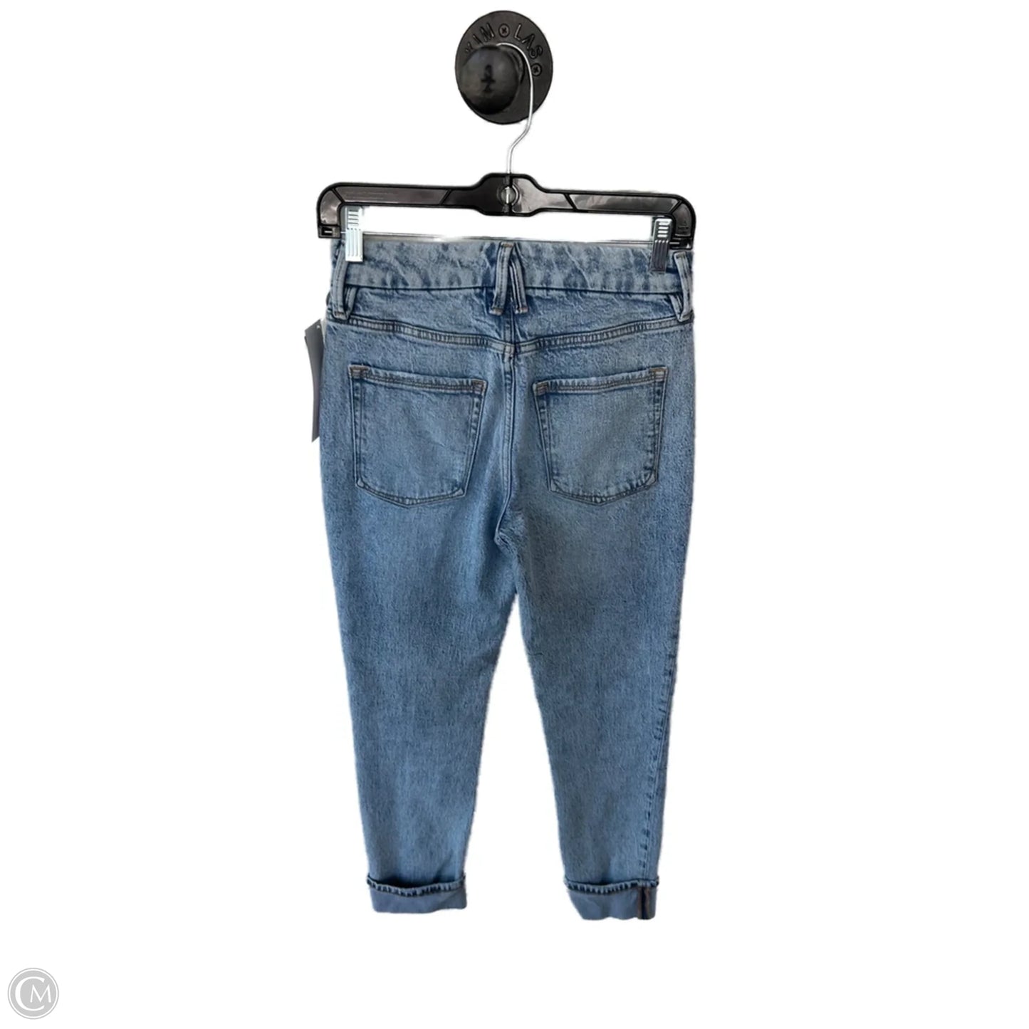 Jeans Straight By Good American In Blue Denim, Size: 0