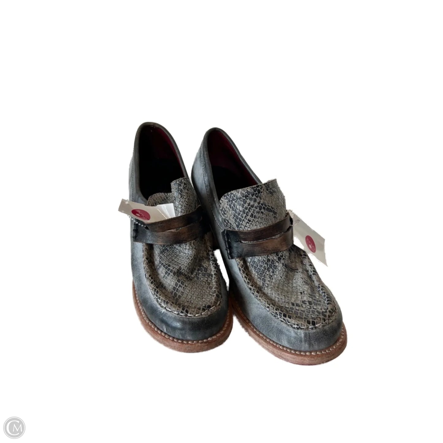 Shoes Heels Block By Freebird In Grey, Size: 8