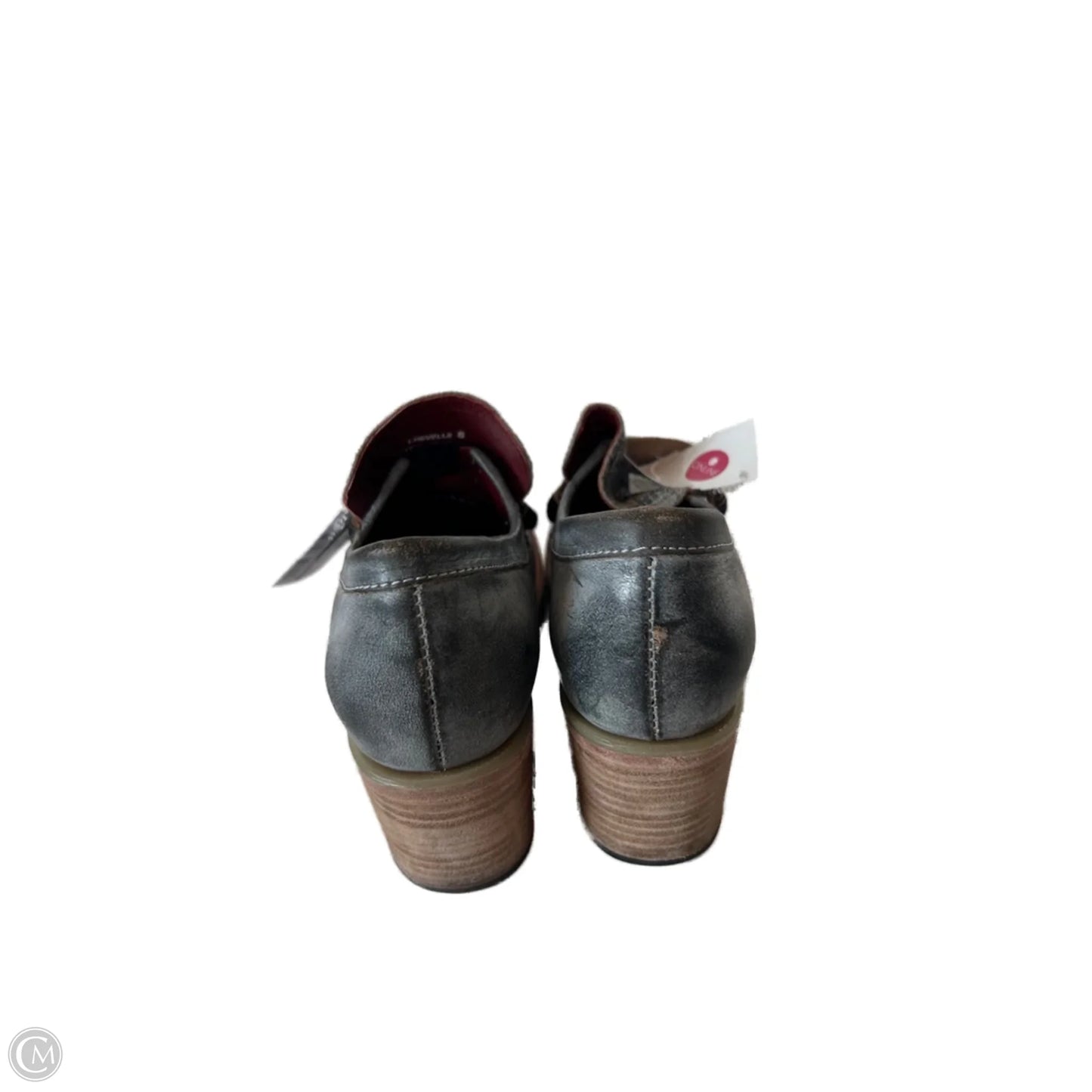 Shoes Heels Block By Freebird In Grey, Size: 8