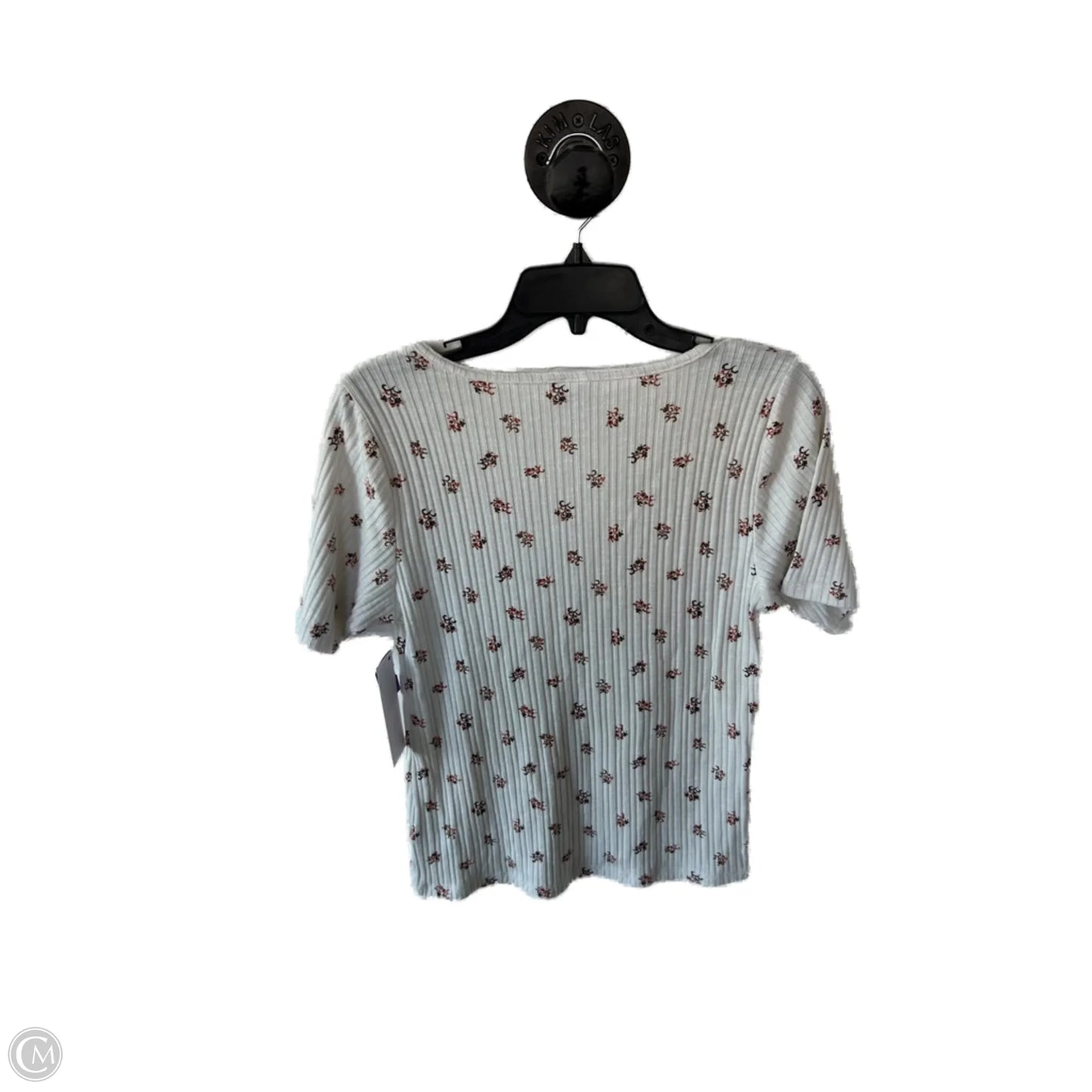 Top Short Sleeve Basic By Old Navy In Brown & Cream, Size: Xl