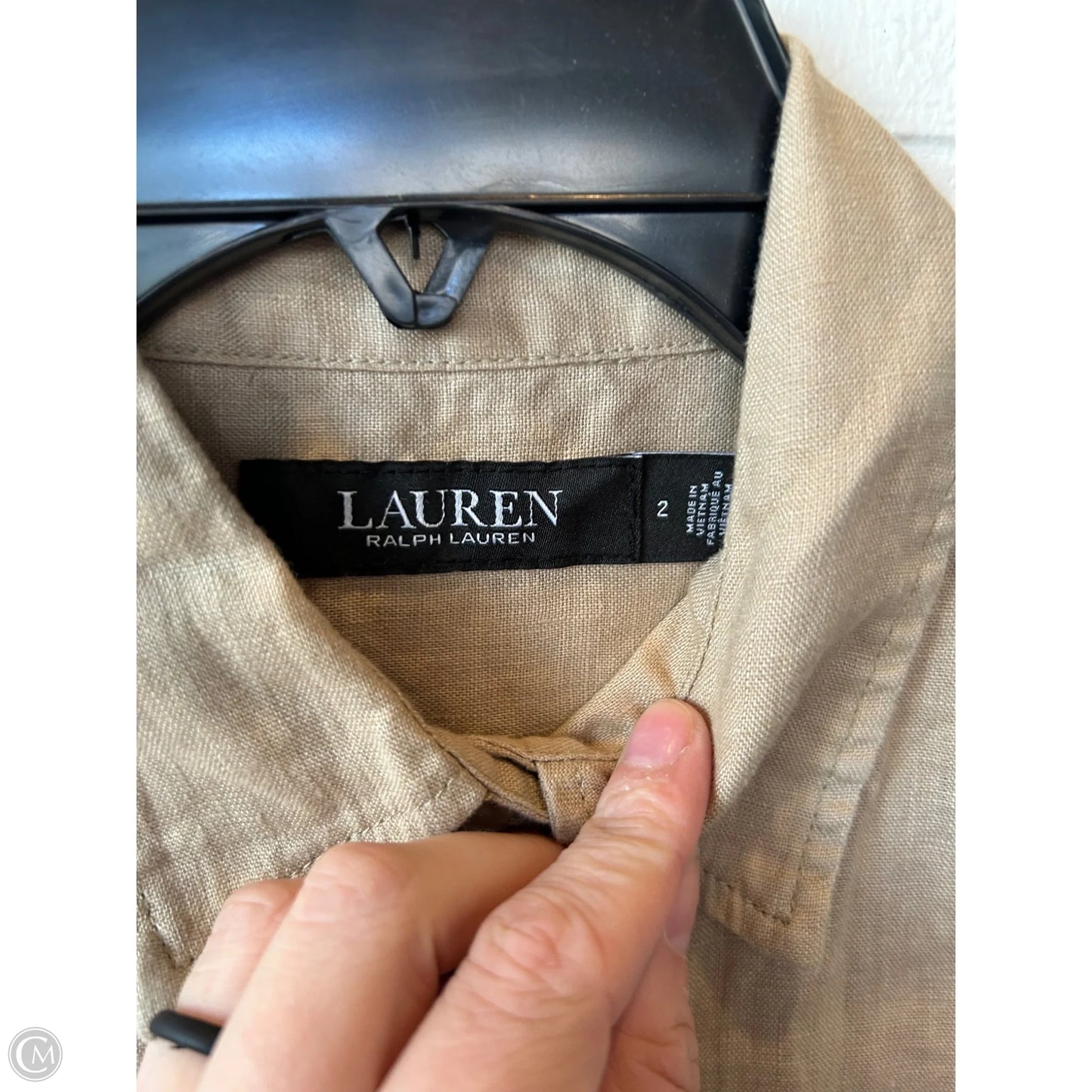 Dress Casual Midi By Lauren By Ralph Lauren In Tan, Size: Xs