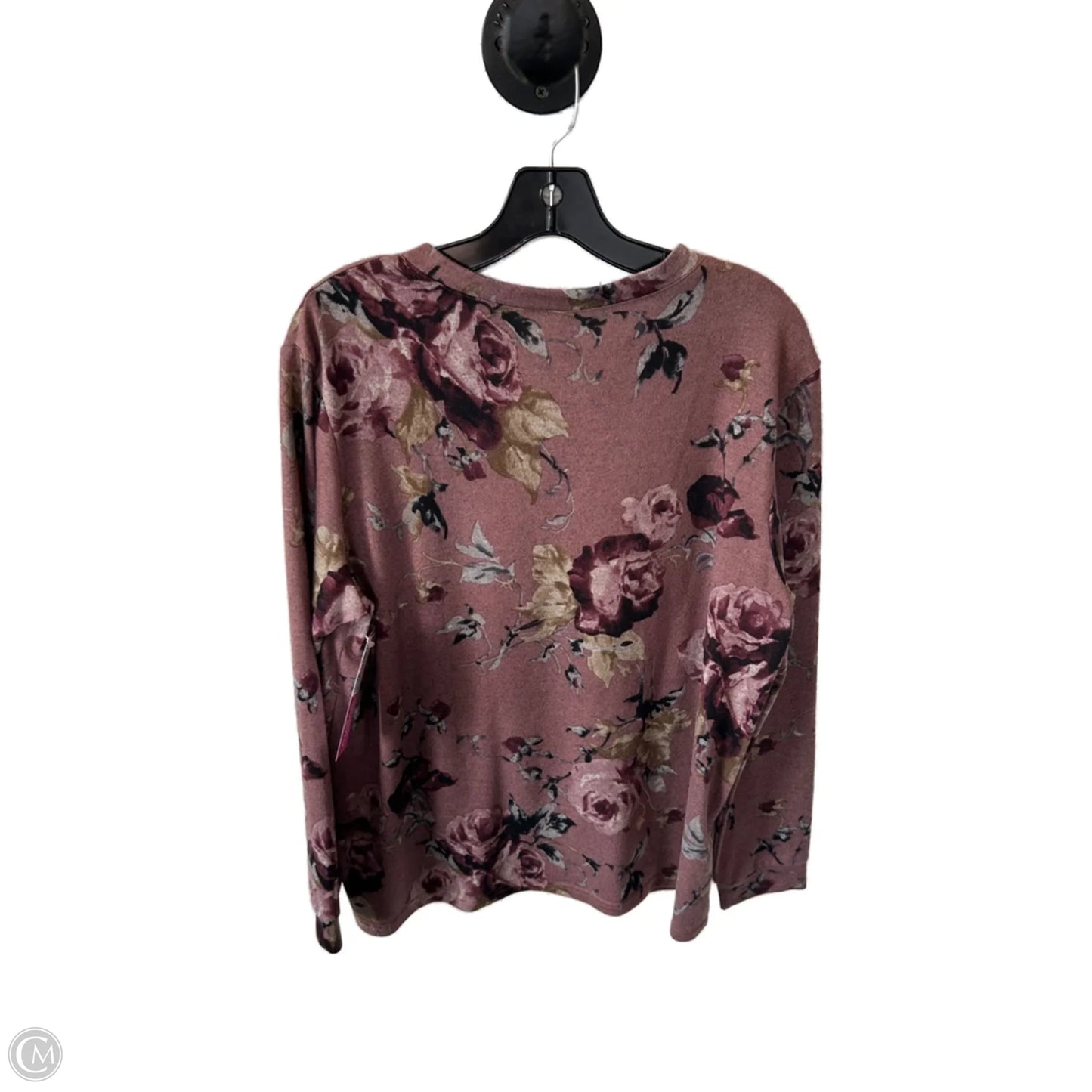 Top Long Sleeve By Cmf In Pink, Size: 2x