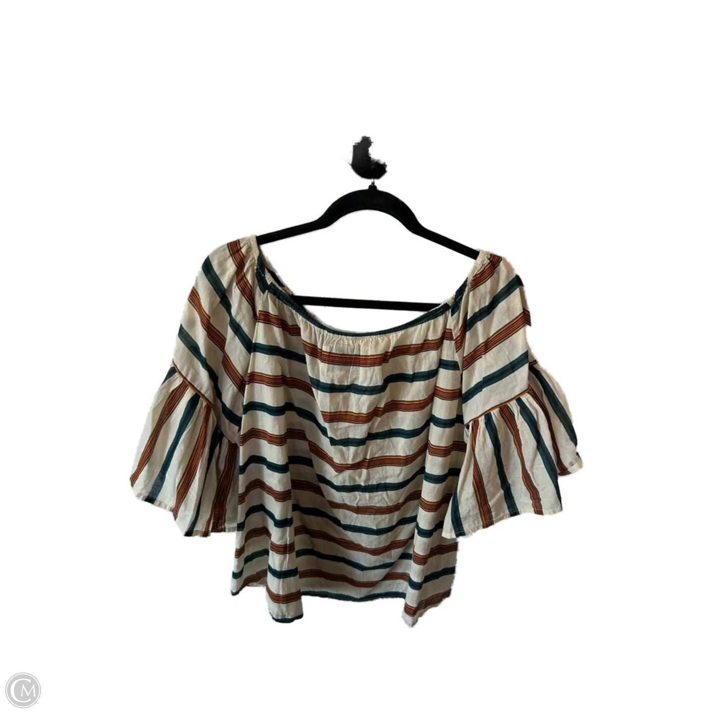 Top 3/4 Sleeve By Cmb In Tan, Size: S