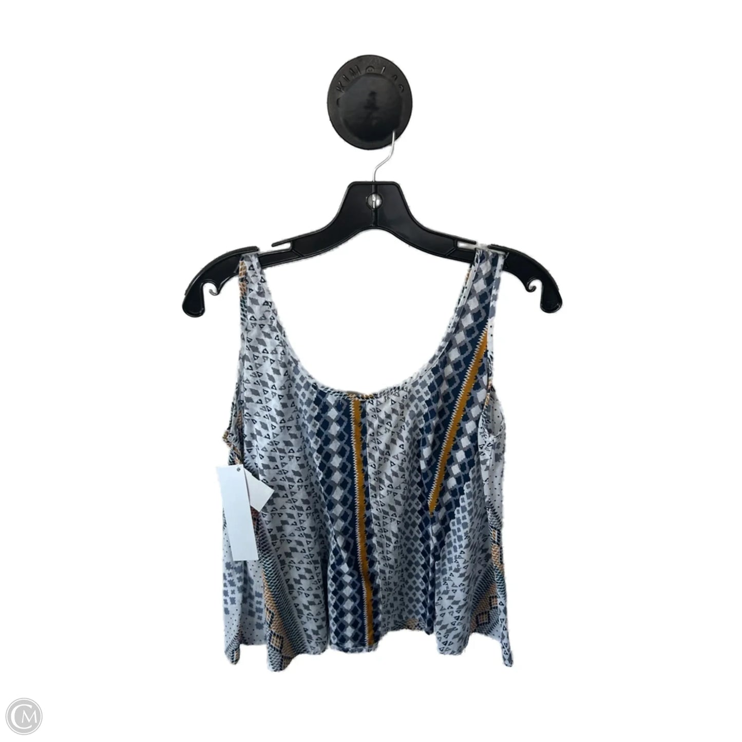 Top Sleeveless By Clothes Mentor In Blue & White, Size: S