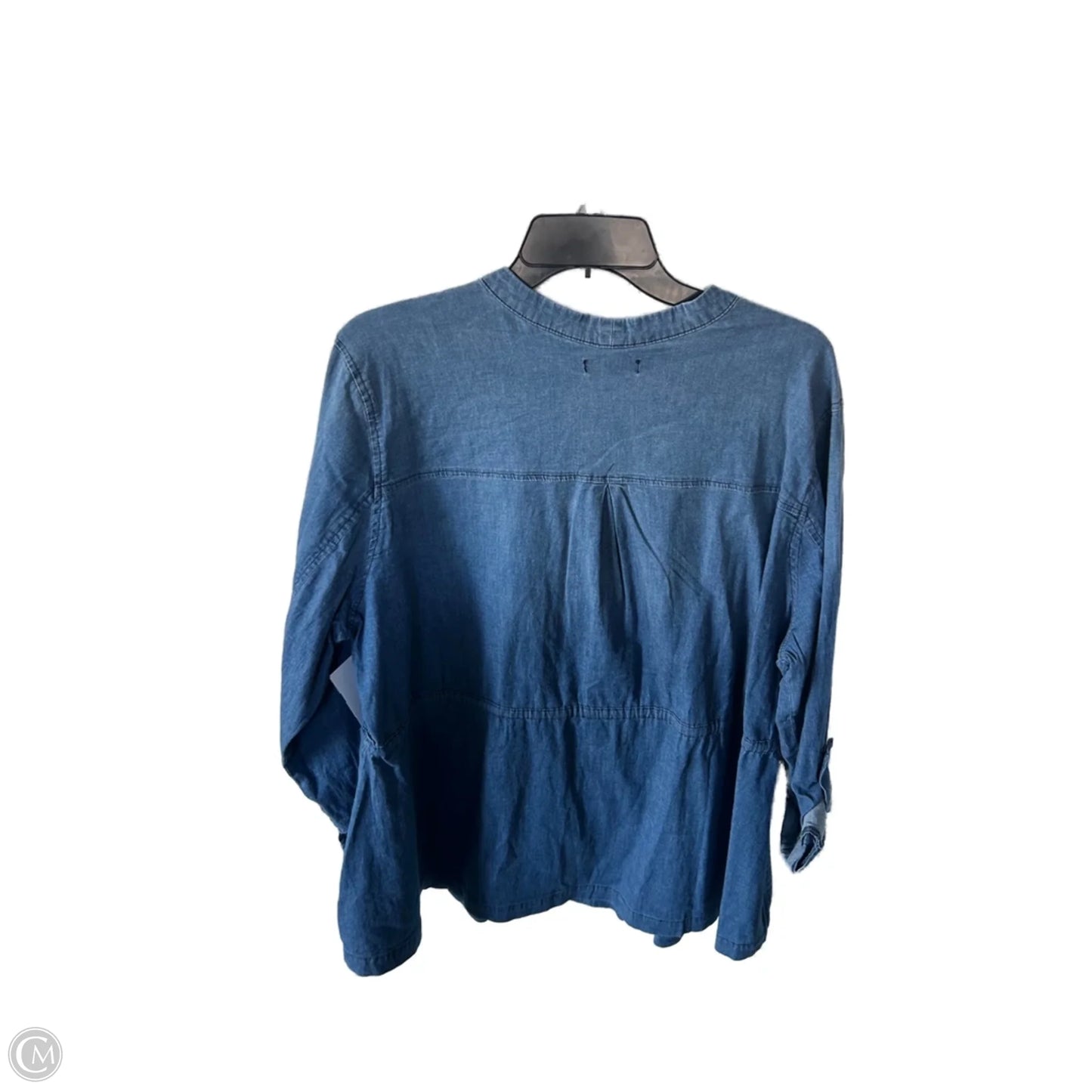 Top Long Sleeve By Torrid In Blue Denim, Size: 2x