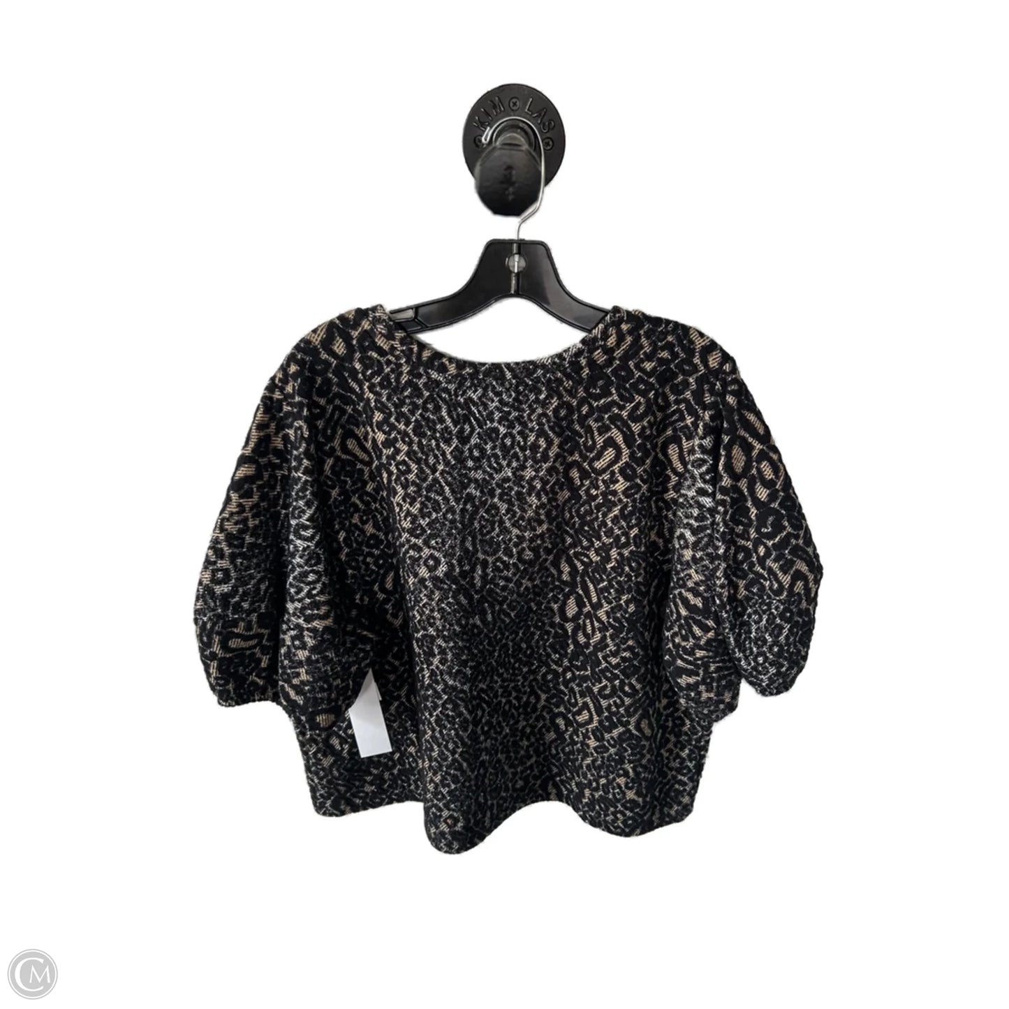 Top Short Sleeve By Worthington In Black & Tan, Size: Xxl