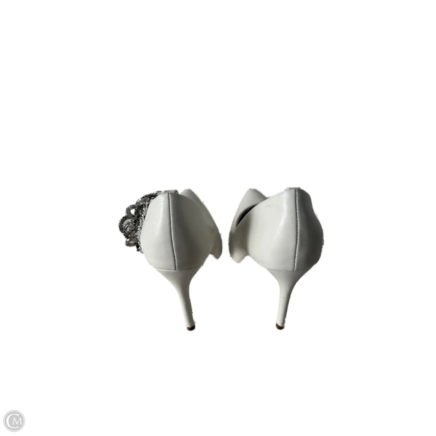 Shoes Heels Stiletto By Just Fab In White, Size: 9