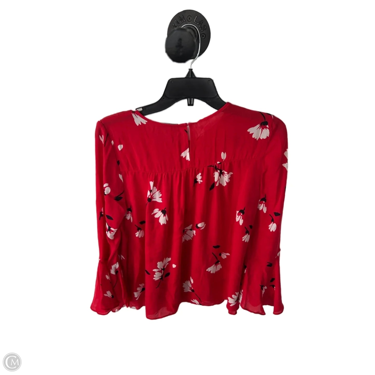 Top Long Sleeve By Joie In Red & White, Size: M