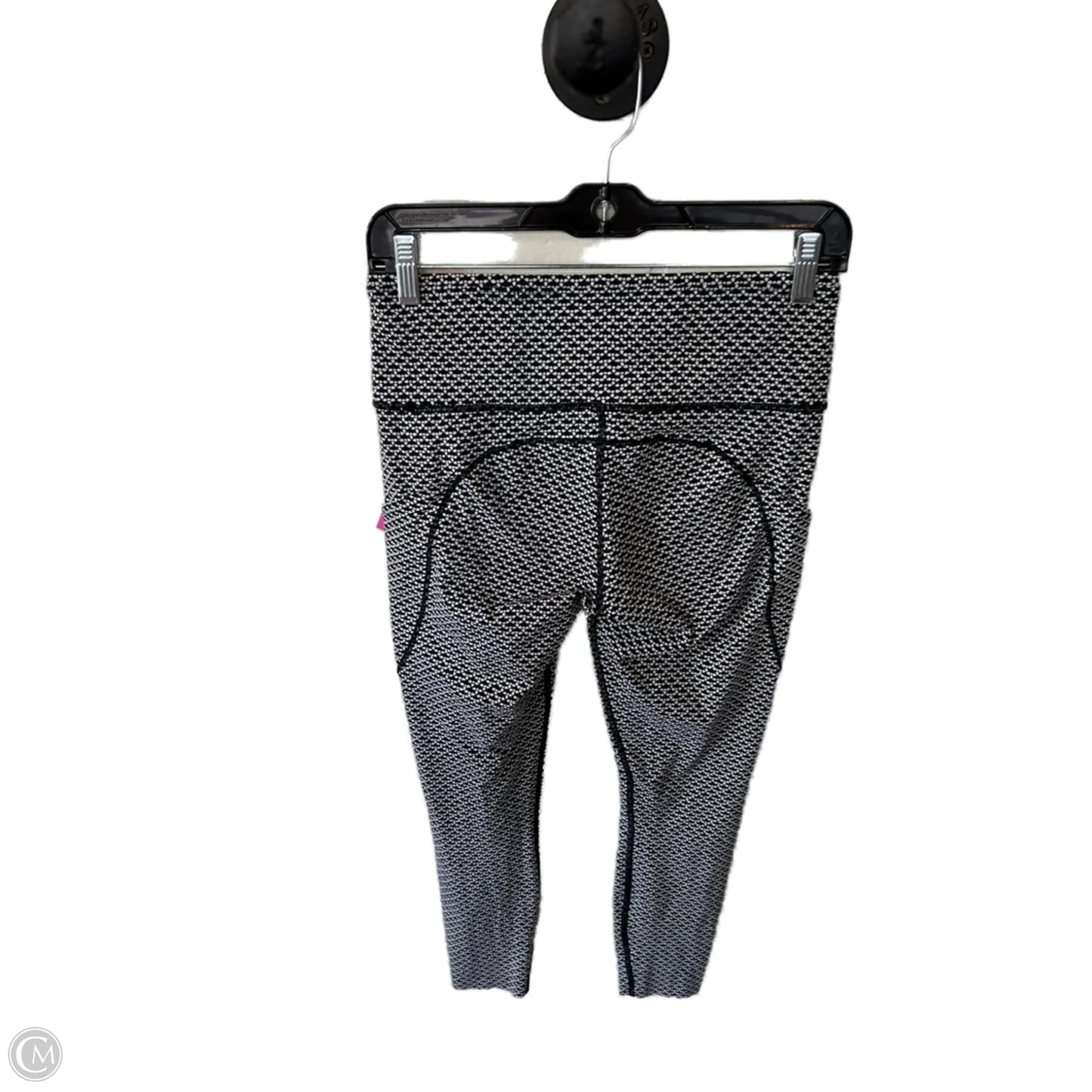 Athletic Leggings By Lululemon In Black & White, Size: 8