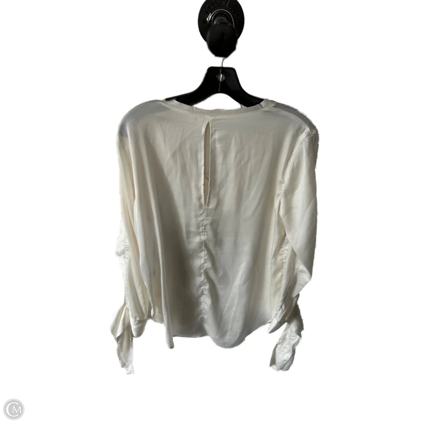 Top Long Sleeve By Treasure And Bond In Cream, Size: Xs
