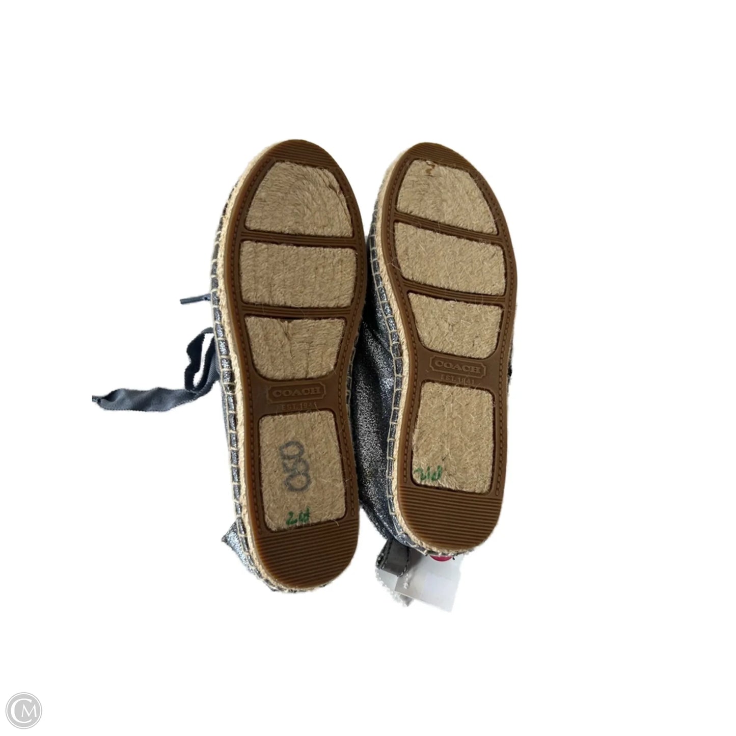 Shoes Designer By Coach In Blue & Tan, Size: 7.5