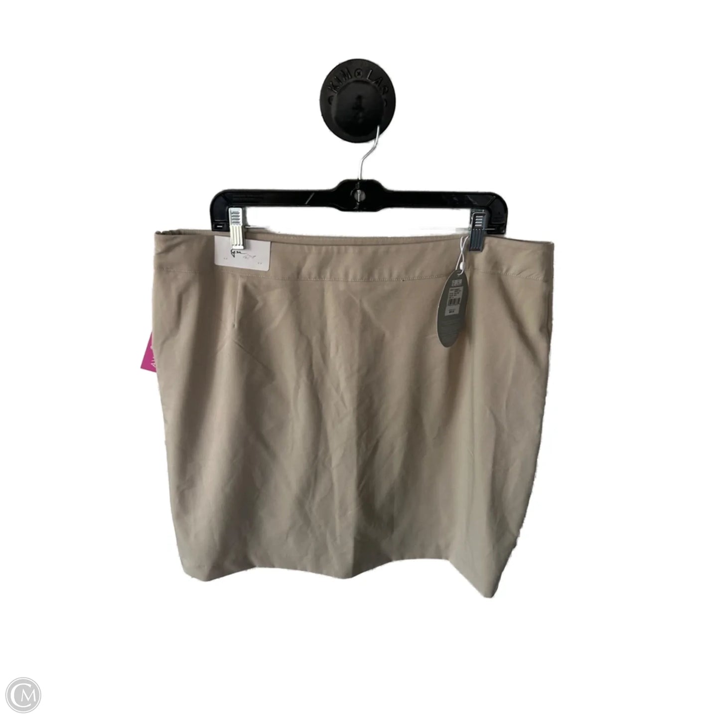 Skirt Mini & Short By Clothes Mentor In Tan, Size: 16
