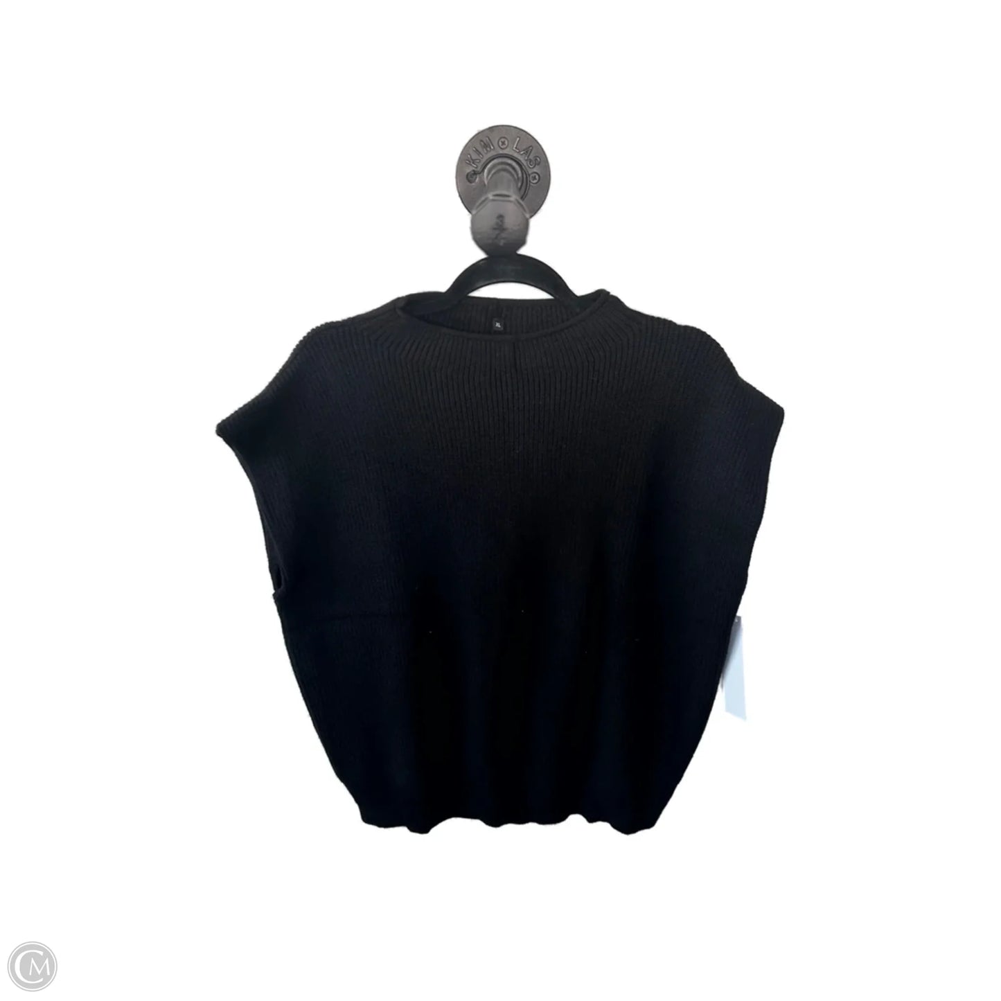 Vest Sweater By Cme In Black, Size: Xl