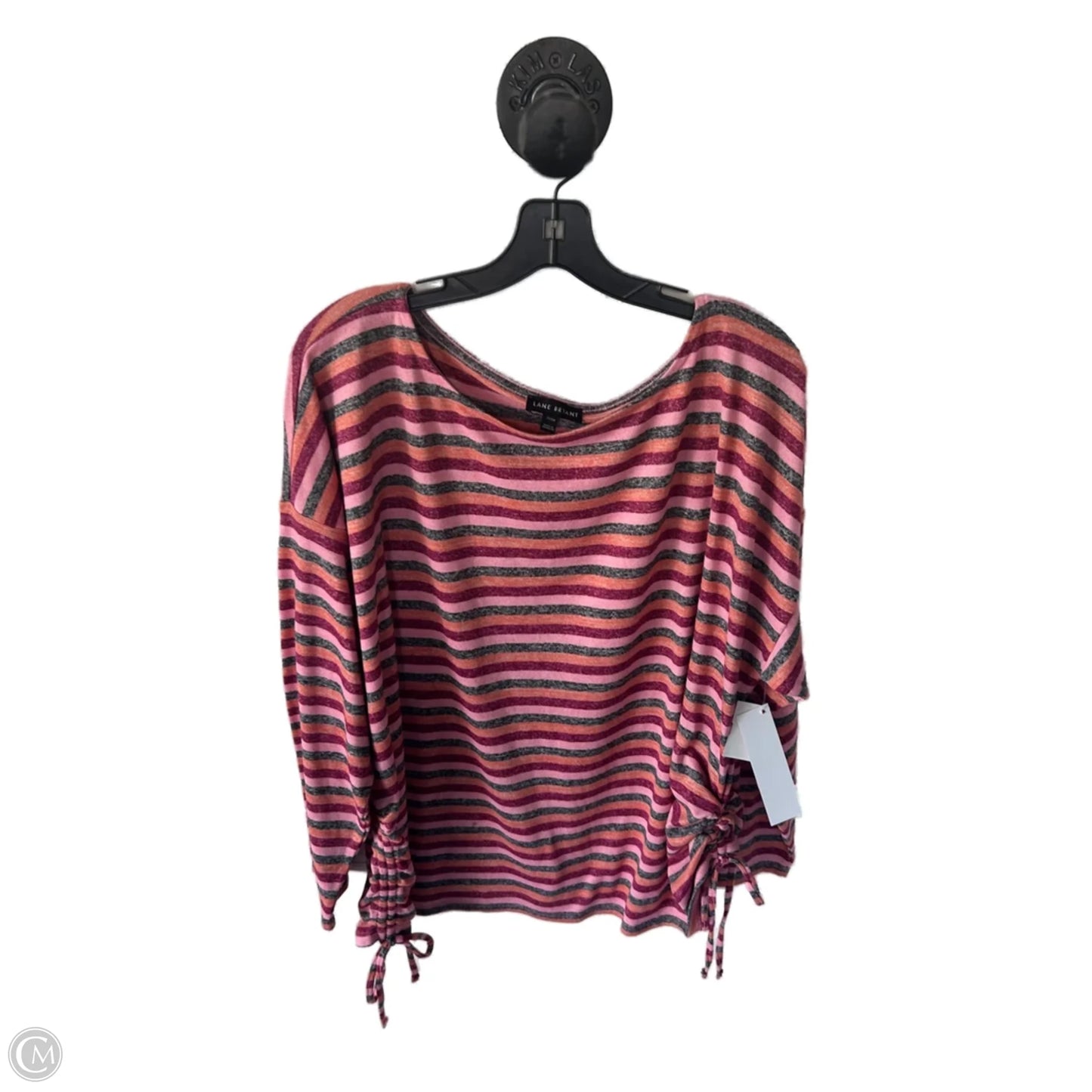 Top Long Sleeve By Lane Bryant In Pink, Size: 3x